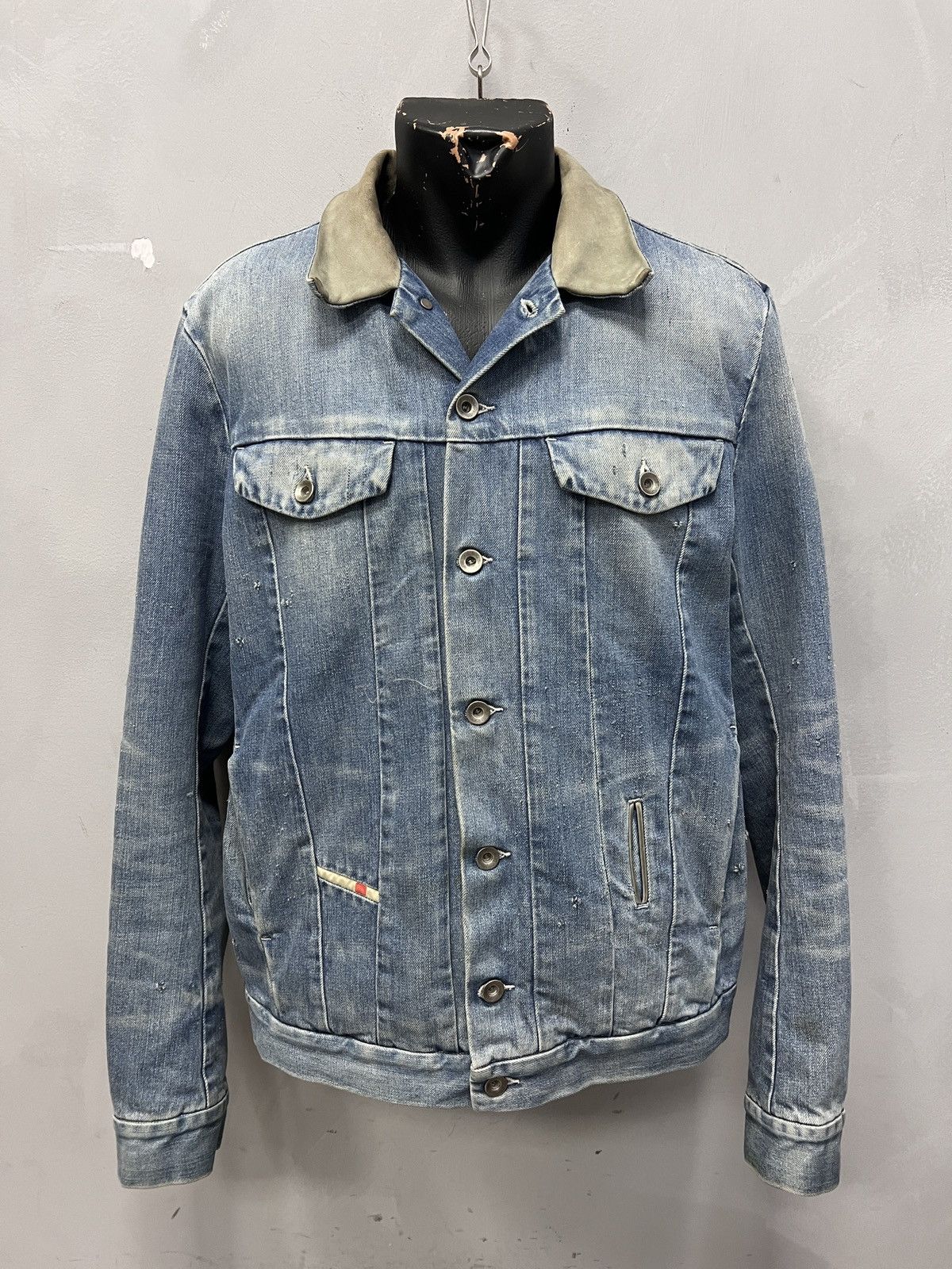 Diesel Diesel washed trucker denim jacket rare distressed y2k Size US M / EU 48-50 / 2 - 1 Thumbnail