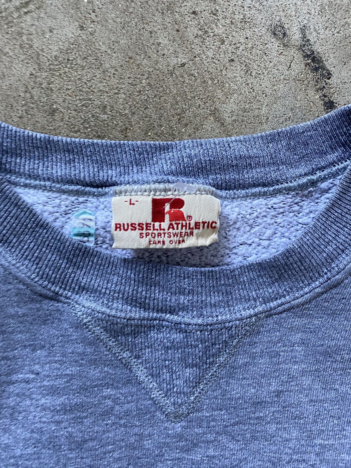 Russell Athletic 70s True Vintage Russell Athletic Grey blank sweatshirt Sz L Size US L / EU 52-54 / 3 - 4 Thumbnail