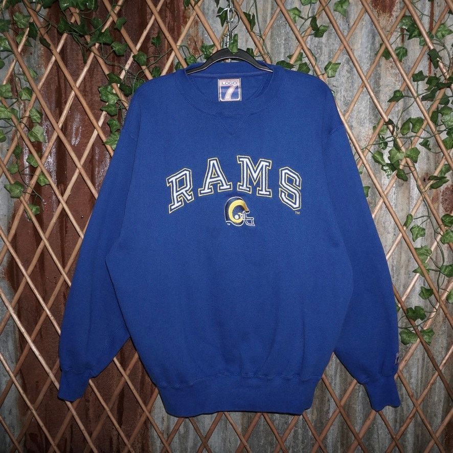 Logo 7 XL - Vintage Y2K Los Angeles Rams embroidered nfl sweatshirt Size US XL / EU 56 / 4 - 1 Thumbnail