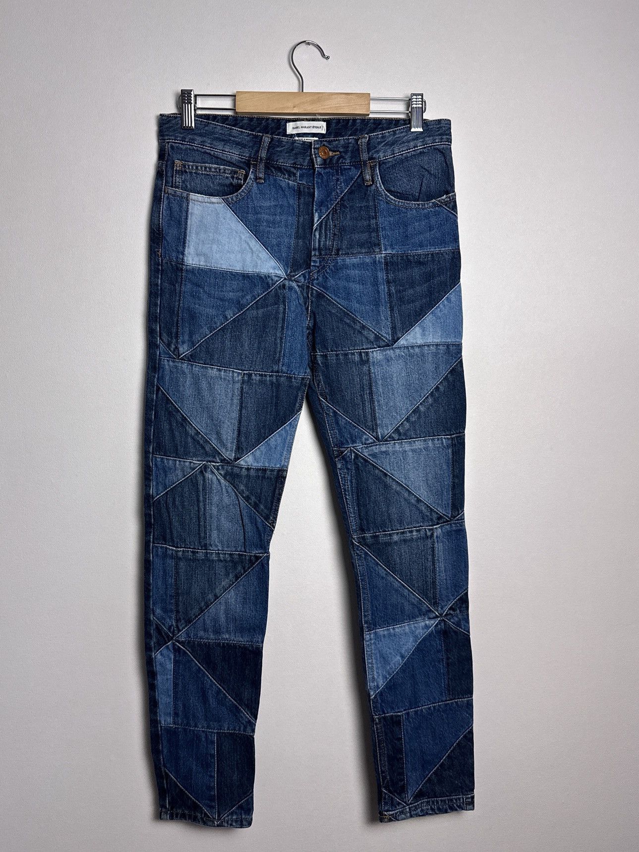 Isabel Marant Etoile Isabel Marant Etoile Dillon Denim Jeans Patchwork Size 36 Size 25" / US 0 / IT 36 - 1 Thumbnail