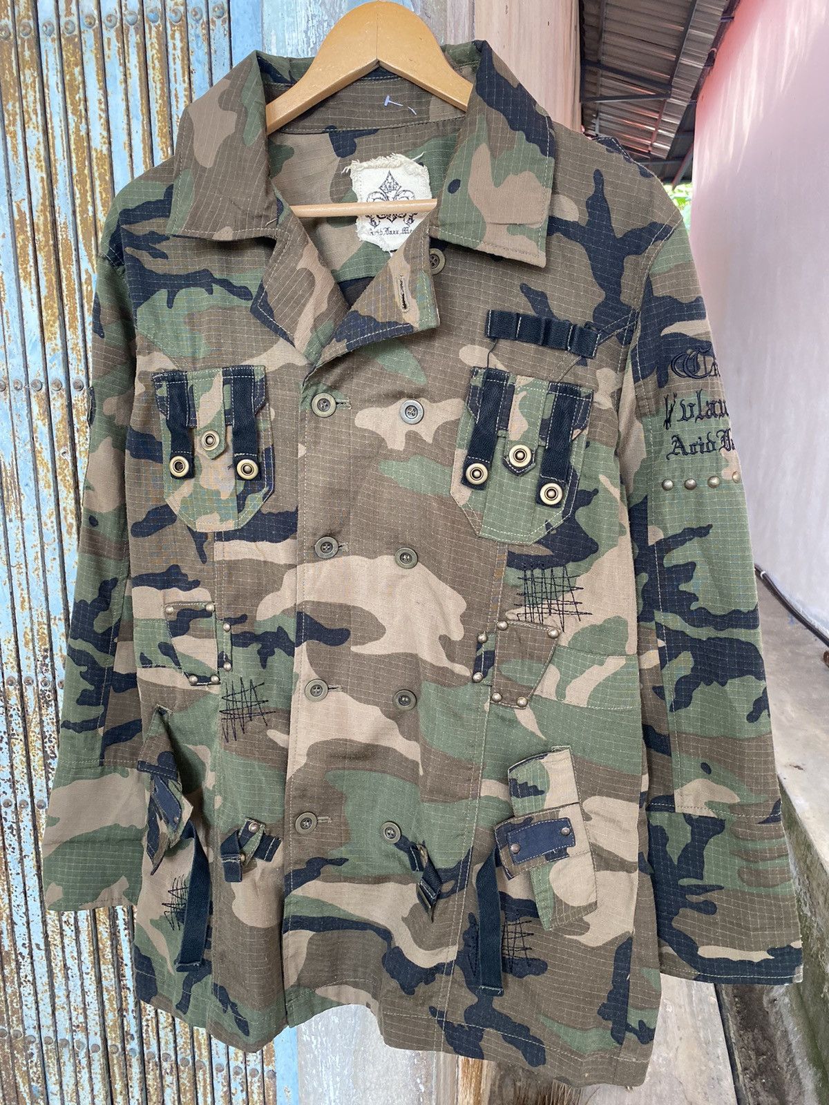 Japanese Brand Vintage Tactical Acid Jazz Men Camo Jacket Size US L / EU 52-54 / 3 - 3 Thumbnail