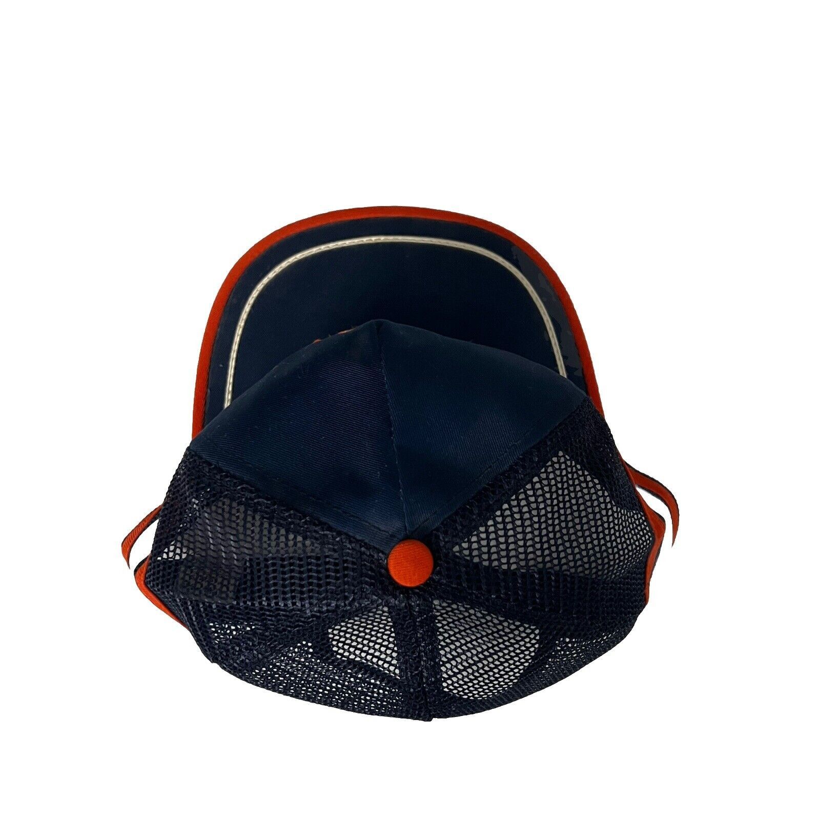 Other Vtg Au Triumph Mesh 3 Stripe Trucker Snapback Blue Orange Size ONE SIZE - 11 Thumbnail