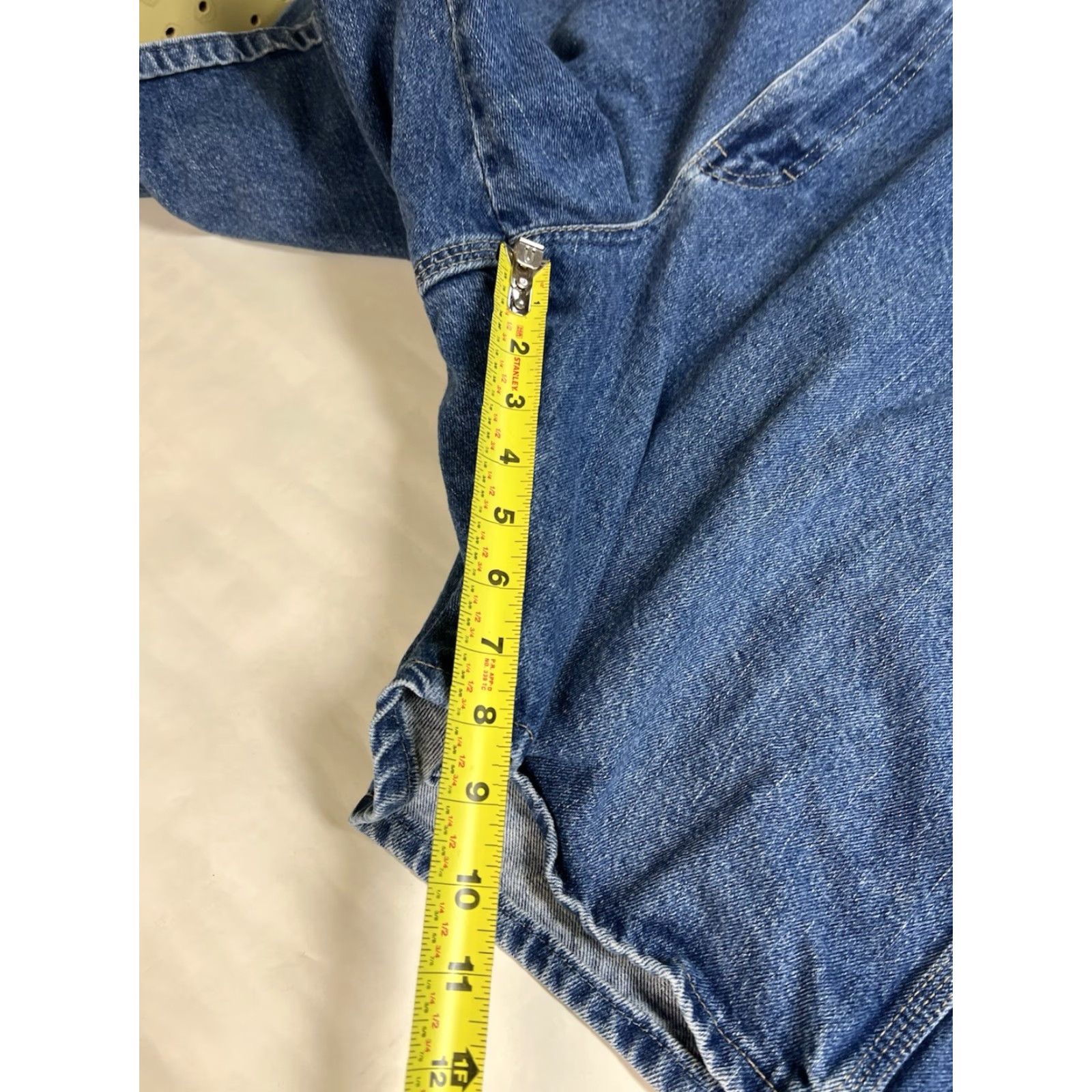 Dickies Dickies Mens Carpenter Jean Shorts Blue Denim Cotton Casual Workwear Utility Shorts Size US 32 / EU 48 - 6 Thumbnail