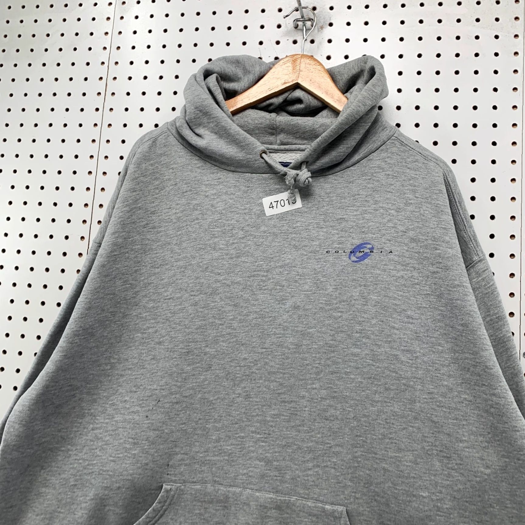 Jansport VINTAGE Columbia College Hoodie Sweatshirt Mens 2XL Gray Fleece Hooded Pullover Size US XXL / EU 58 / 5 - 5 Thumbnail