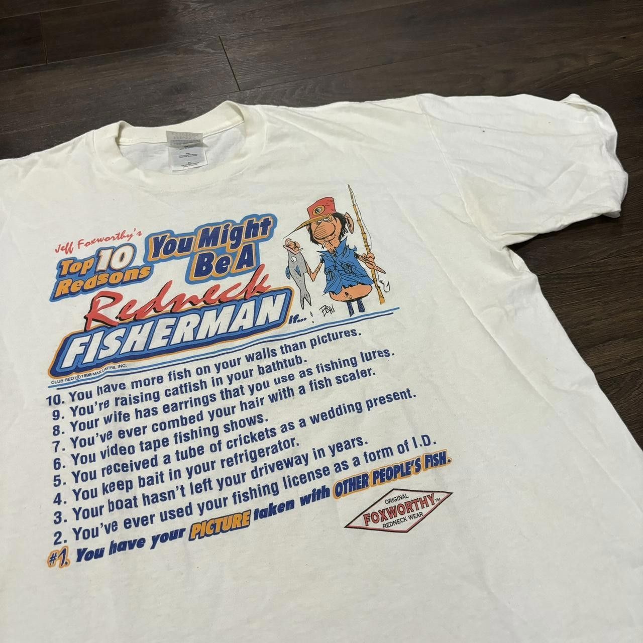 Designer Vintage You Might Be A Redneck Fisherman T Shirt 00s XL Size US XL / EU 56 / 4 - 1 Thumbnail