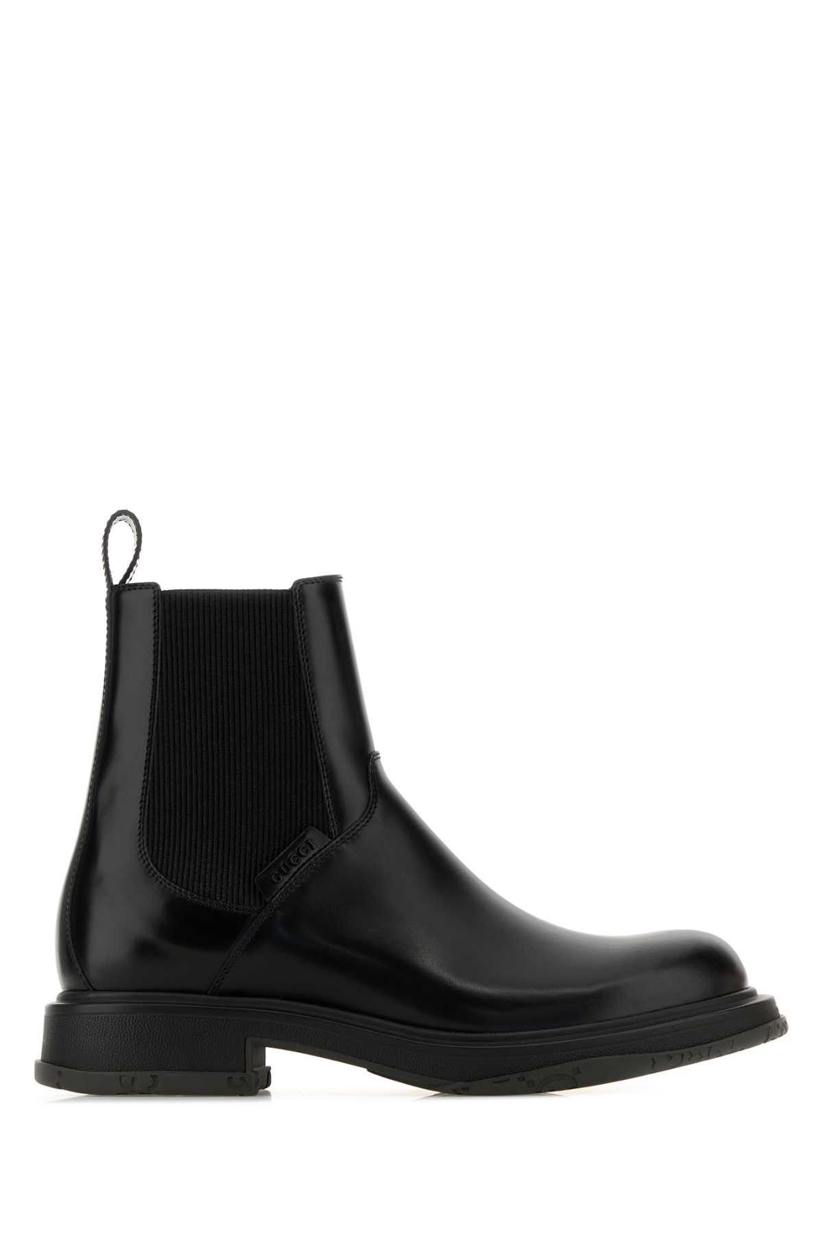 Gucci Black Leather Ankle Boots Size US 11 / EU 44 - 1 Thumbnail