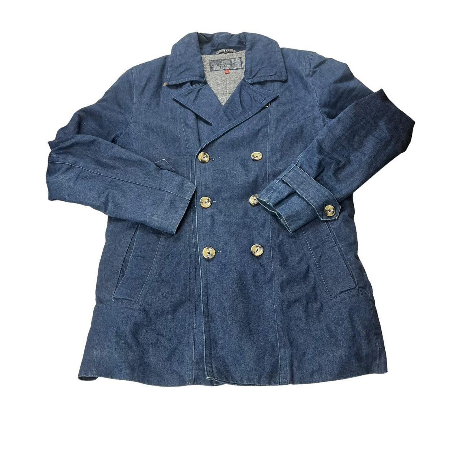 7 For All Mankind 7 For All Mankind Double Breasted Denim Jacket Size US M / EU 48-50 / 2 - 3 Thumbnail
