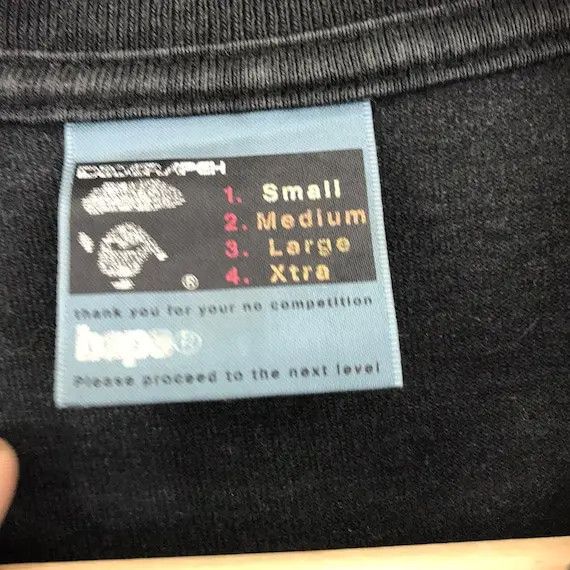 Bape Vtg 90’ BAPE A BATHING APE Never Kill Ideograpeh Tee Shirt Size US S / EU 44-46 / 1 - 3 Thumbnail
