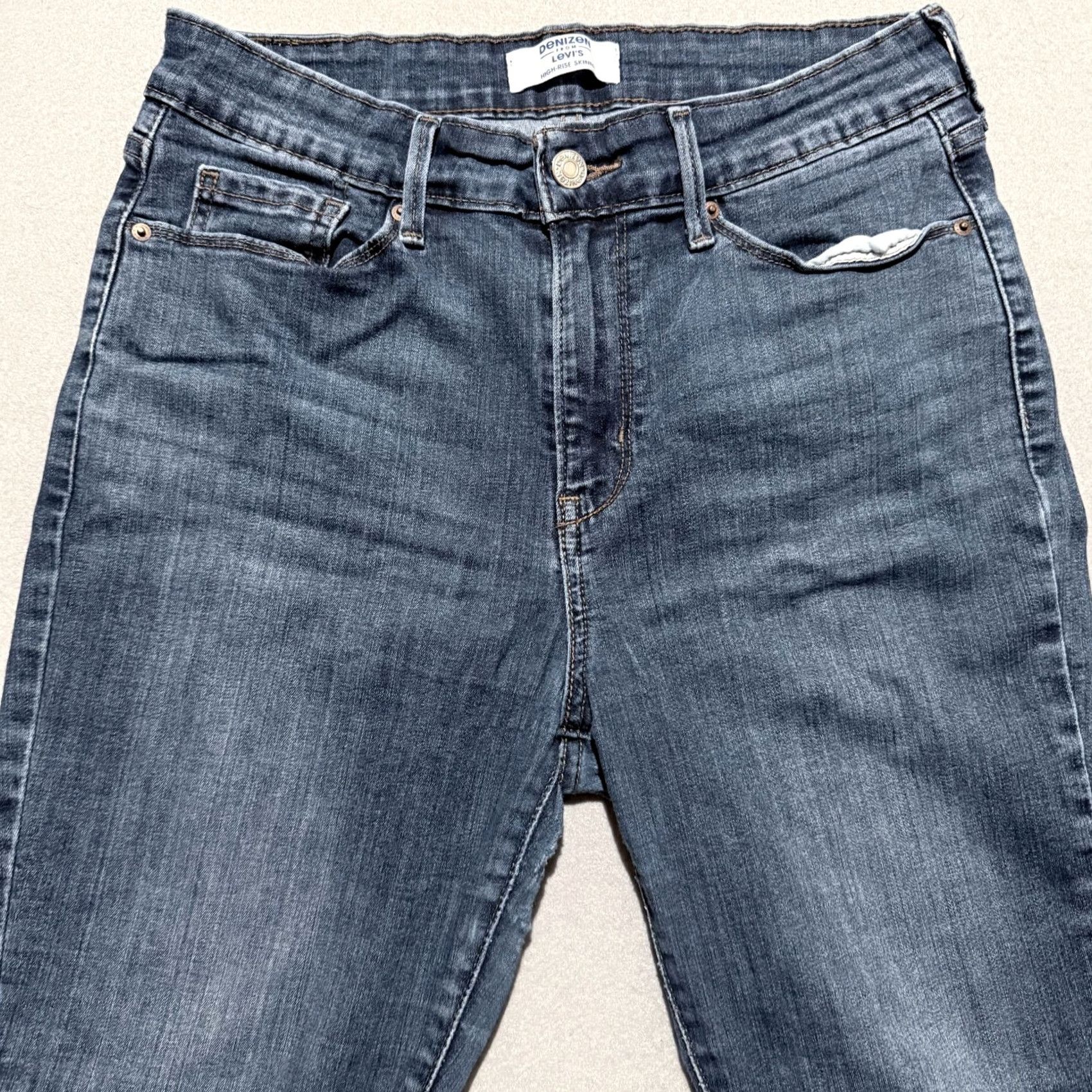 Levi's Levi's Denizen High-Rise Skinny Jeans Women Blue Denim Zip Fly - 8S Size 30" / US 8 / IT 44 - 3 Thumbnail
