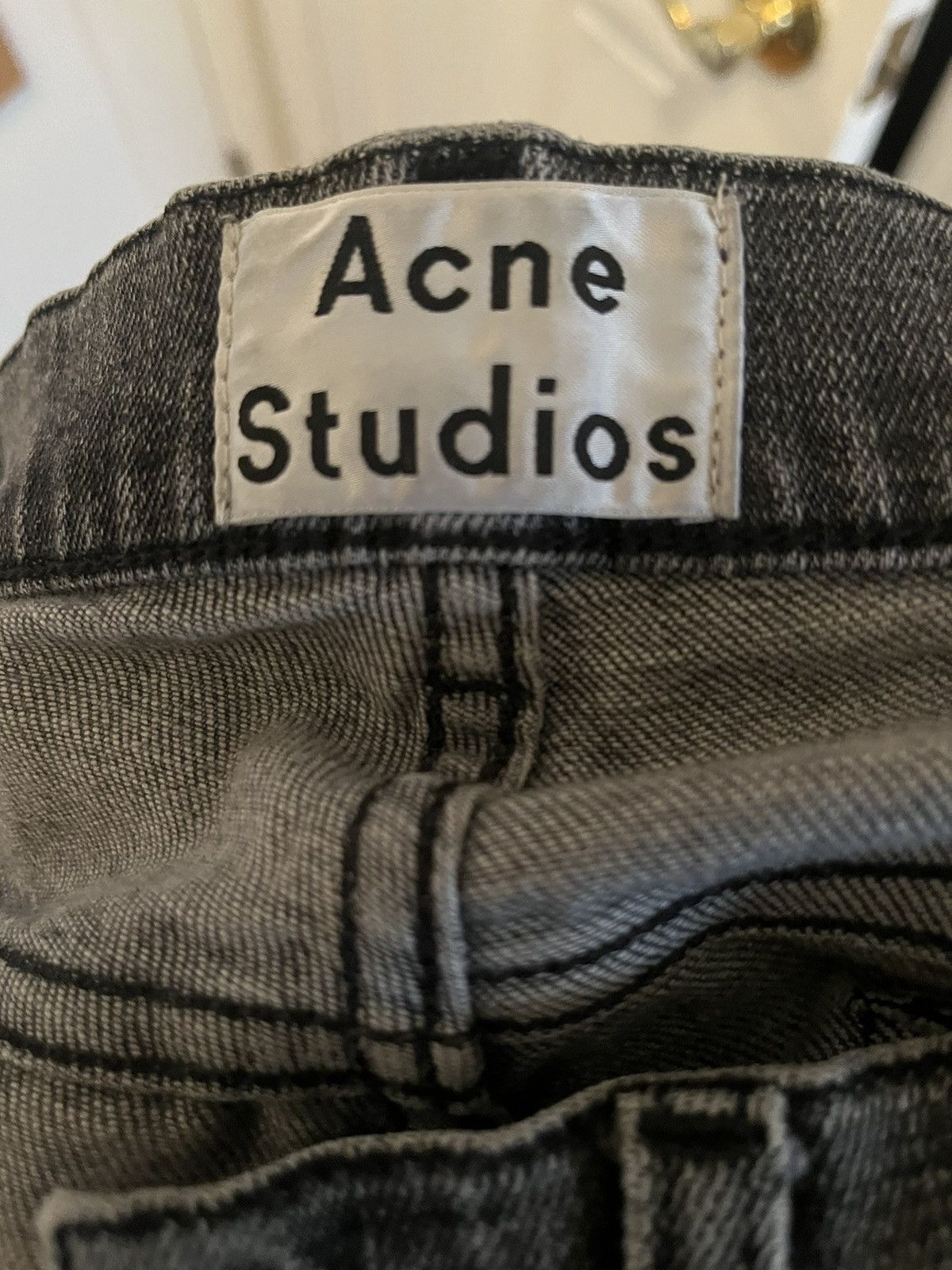 Acne Studios Acne Studios Ace Ripped Gray Jeans Size US 30 / EU 46 - 4 Thumbnail