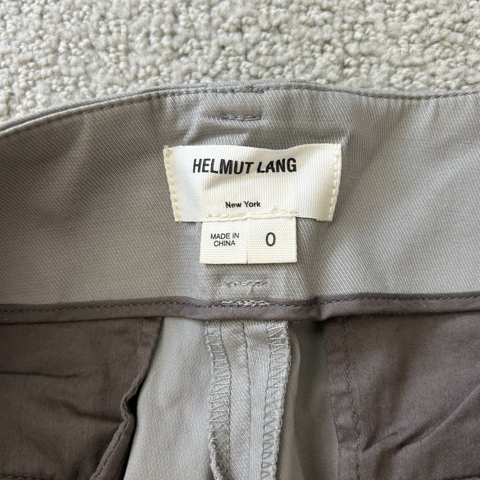 Helmut Lang HELMUT LANG Womens Pants Pull On Cotton Gray Trouser High-Ri Size 25" / US 0 / IT 36 - 8 Thumbnail