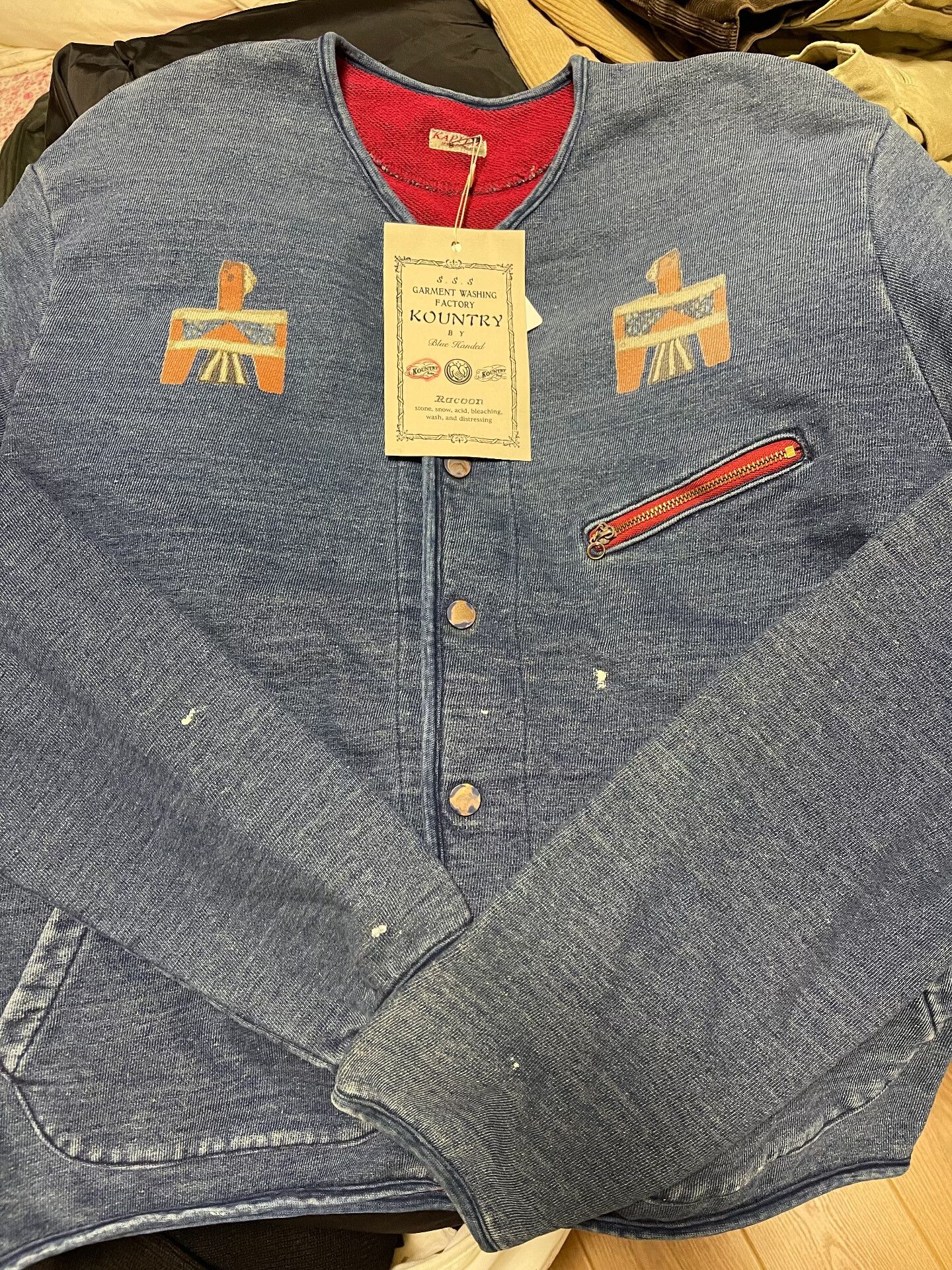 Kapital Kountry KAPITAL KOUNTRY VINTAGE INDIGO JKT Size US XL / EU 56 / 4 - 1 Thumbnail