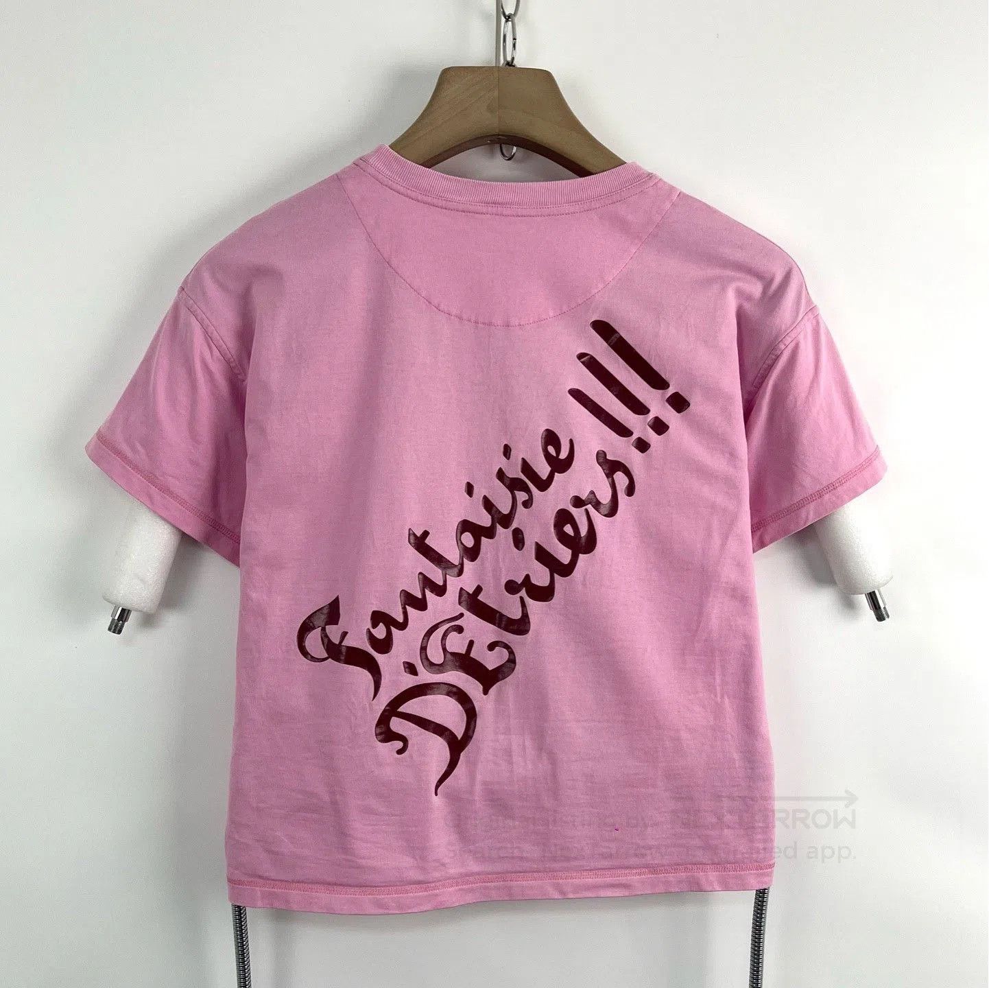 Hermes Hermès Saddle Buckle Guitar Print Pink T-shirt. Size XS / US 0-2 / IT 36-38 - 3 Thumbnail