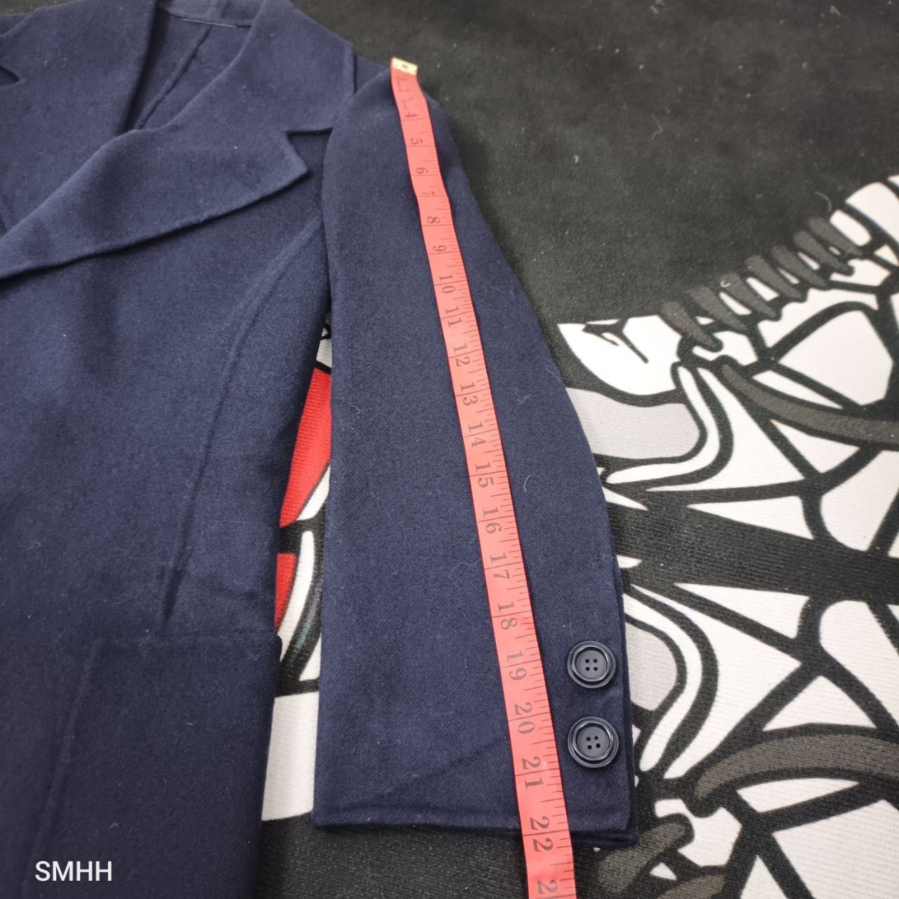 Agnona 🔥 Vintage AGNONA Navy Wool Jacket – Size 40 Size M / US 6-8 / IT 42-44 - 22 Thumbnail