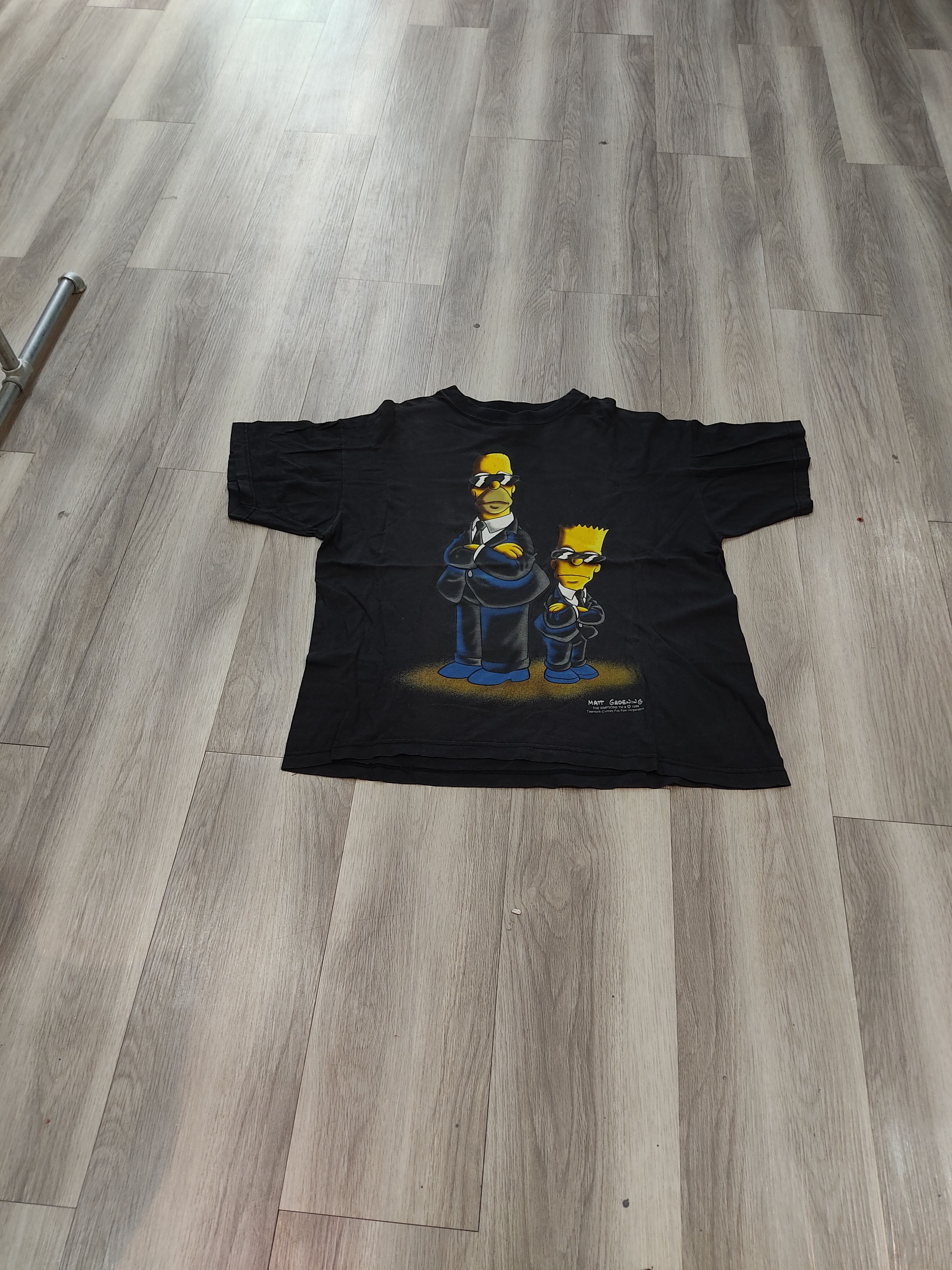 Vintage THE SIMPSONS MEN IN BLACK 1998 Size US M / EU 48-50 / 2 - 7 Thumbnail