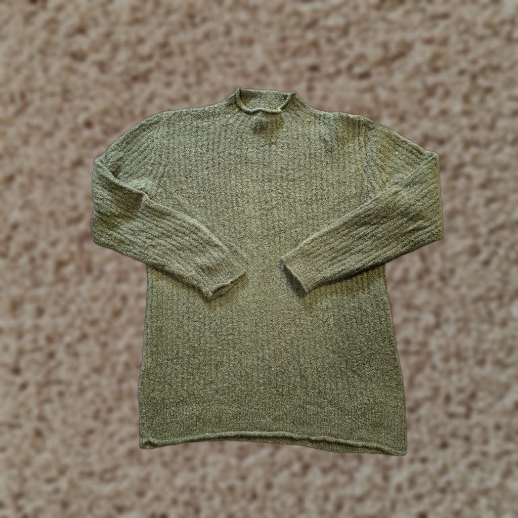 Vintage LL Bean Sweater Womens Size Medium Green Wool Blend Funnelneck Casual Pullover Regular Knit Long Sleeve Vintage No Womens Size M / US 6-8 / IT 42-44 - 1 Thumbnail