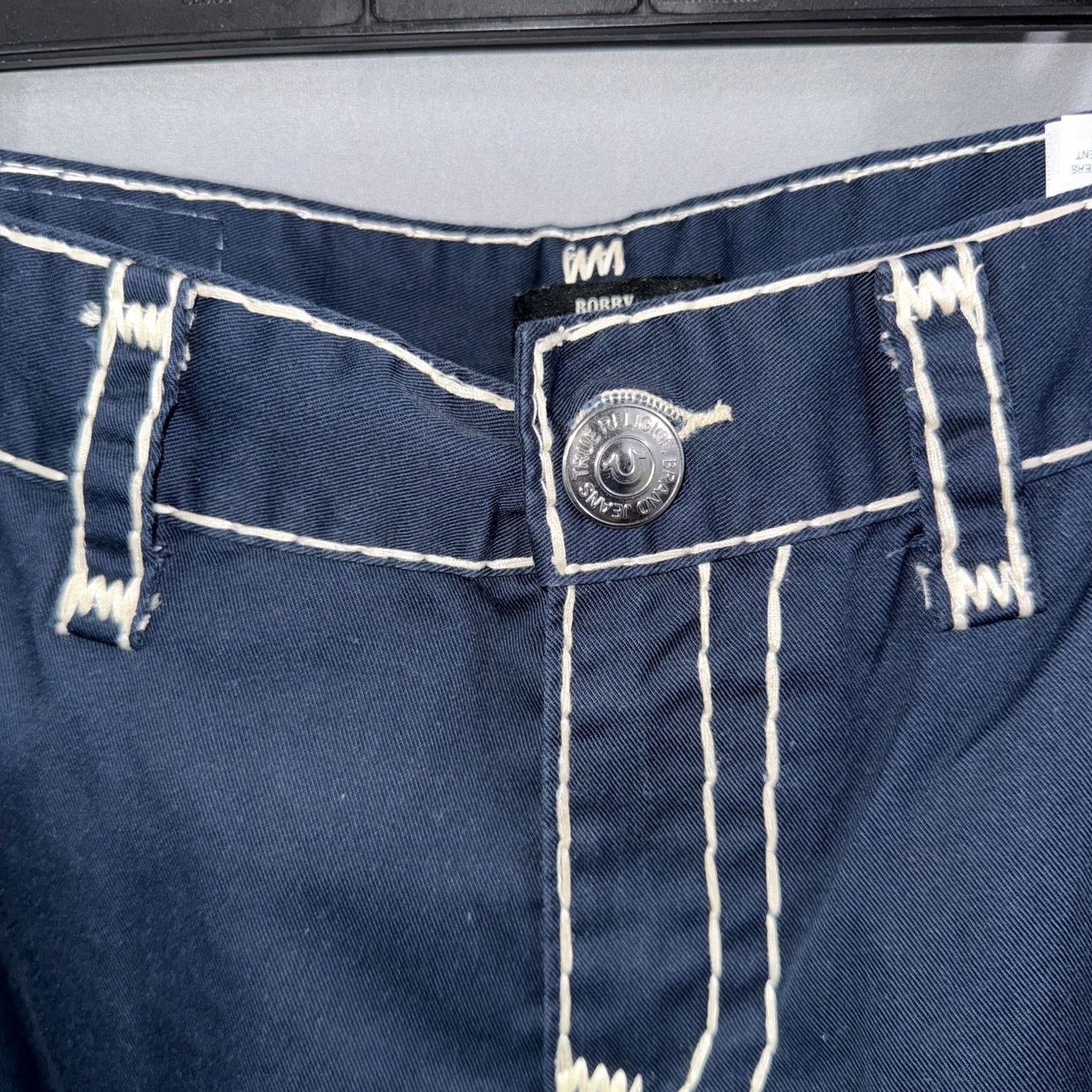 True Religion VINTAGE True Religion Jeans Mens 30 Blue Bobby Relaxed Baggy Contrast Stitch Streetwear Mens 30 Blue Bobby Relaxed Baggy Denim Jeans Size US 30 / EU 46 - 3 Thumbnail