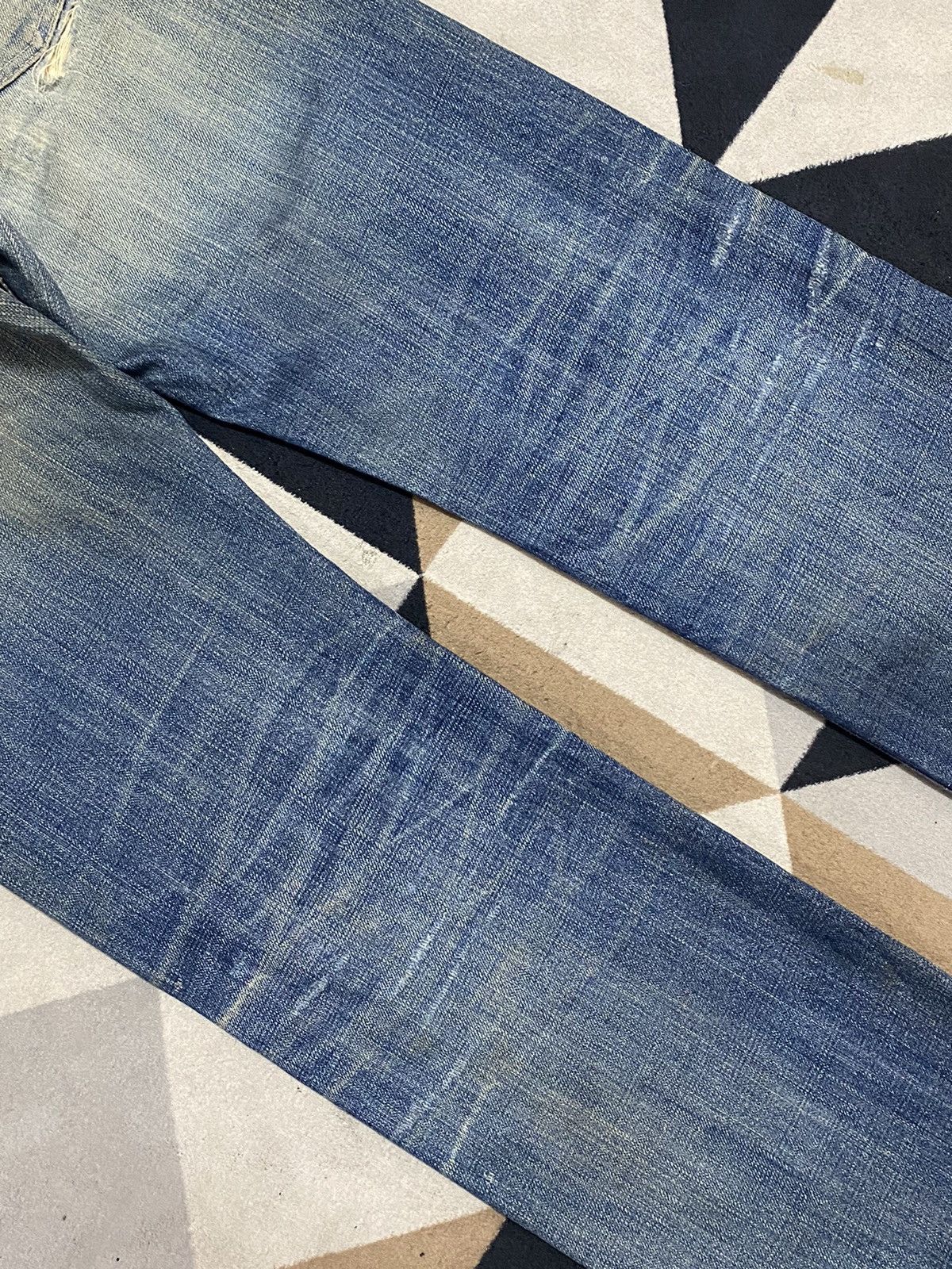 Spellbound Japanese Brand SpellBound Mud Wash Distressed Loose Jeans Size US 31 - 10 Thumbnail