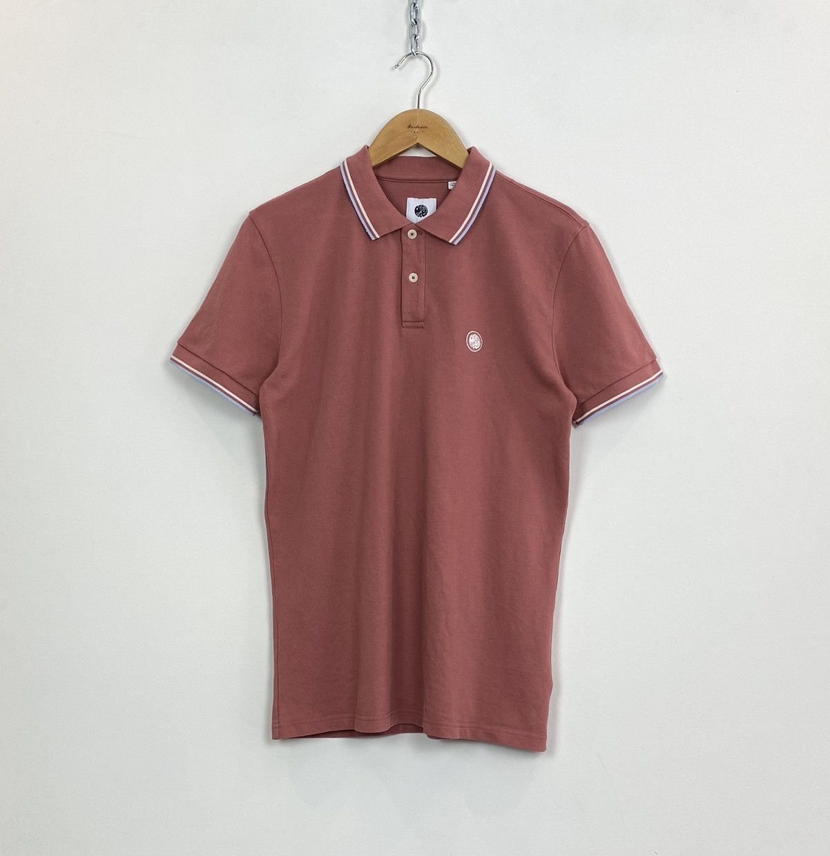 Pretty Green Pretty Green Short Sleeve Polo Shirt Men’s Size S Dusty Pink Size US S / EU 44-46 / 1 - 1 Thumbnail