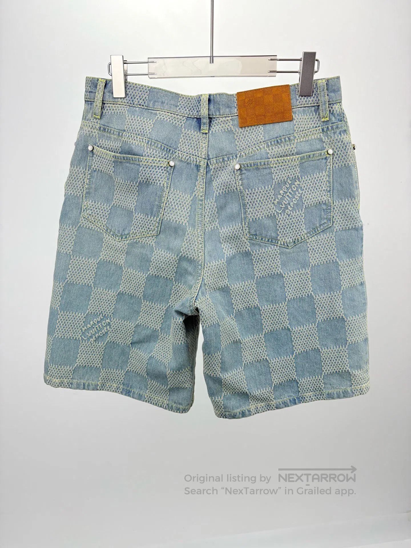 Louis Vuitton Louis Vuitton Checkerboard Denim Shorts. Size 28" / US 6 / IT 42 - 2 Thumbnail