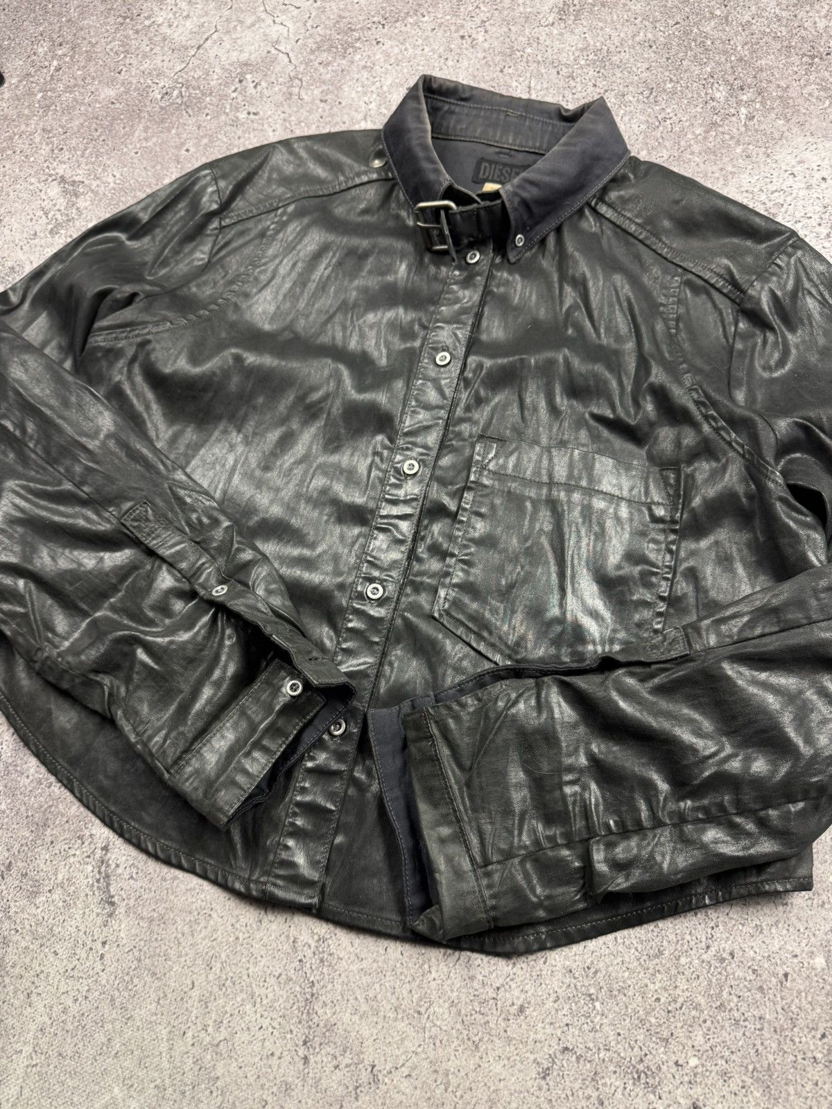 Diesel Diesel Junya Watanabe Style Buckle Collar Cropped Leather Size US M / EU 48-50 / 2 - 3 Thumbnail