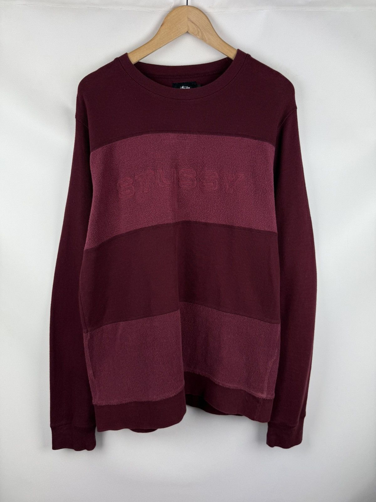 Stussy Stussy Men’s Big Logo Embroidered Sweater Pullover Size L Size US L / EU 52-54 / 3 - 1 Thumbnail