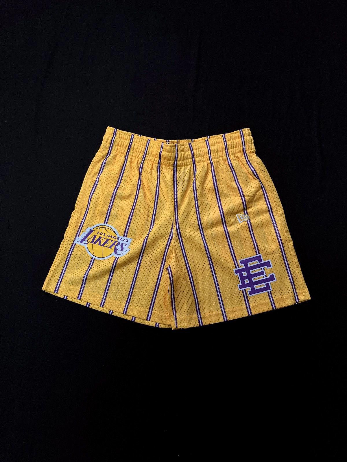Eric Emanuel Rare Eric Emanuel New Era NBA Los Angeles Lakers Shorts M Size US 30 / EU 46 - 1 Thumbnail