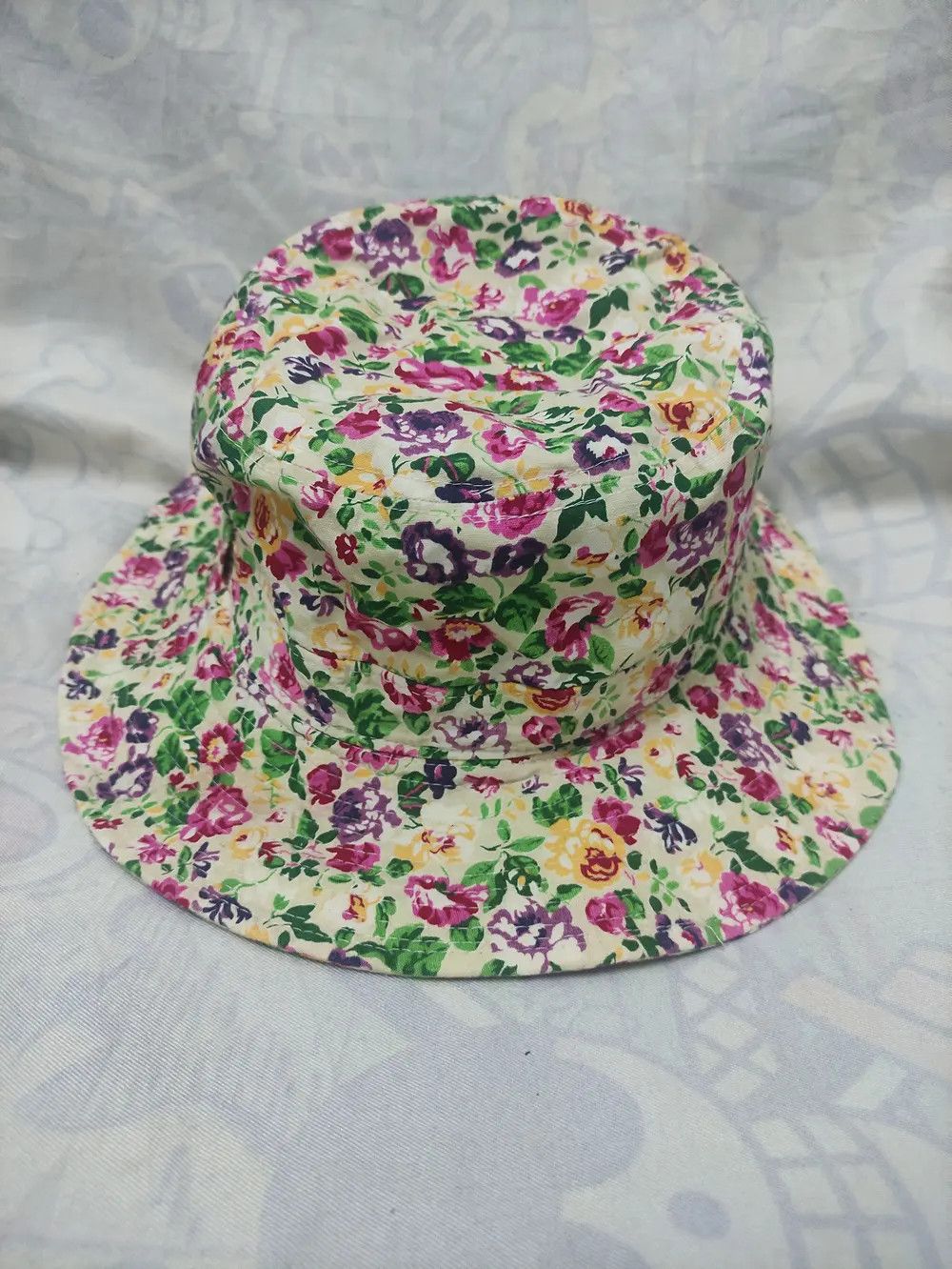Kenzo × Vintage KENZO PARIS DESIGN FLORAL FULLPRINT BUCKET HAT Size ONE SIZE - 3 Thumbnail