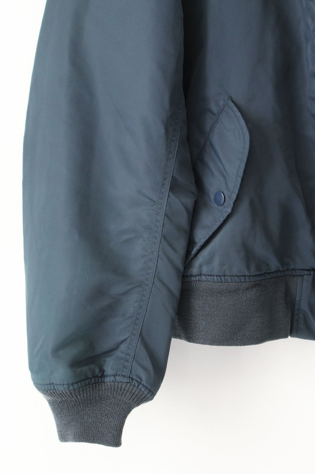 Vintage 2000S JAPANESE MADE MA-1 FLIGHT BOMBER JACKET – TEAL NAVY Size US L / EU 52-54 / 3 - 6 Thumbnail