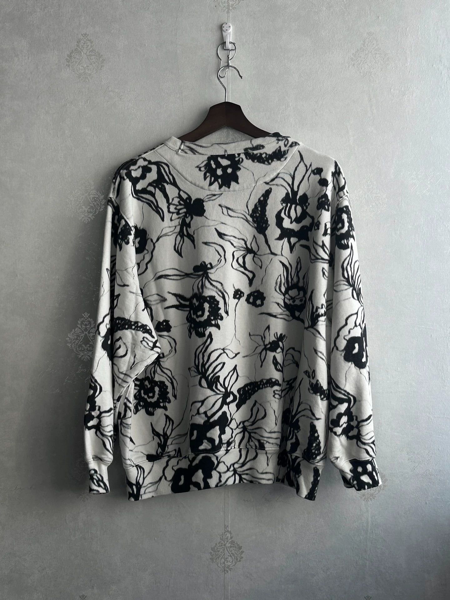 Dries Van Noten dries van noten ink-and-wash floral sweatshirt Size US S / EU 44-46 / 1 - 2 Thumbnail