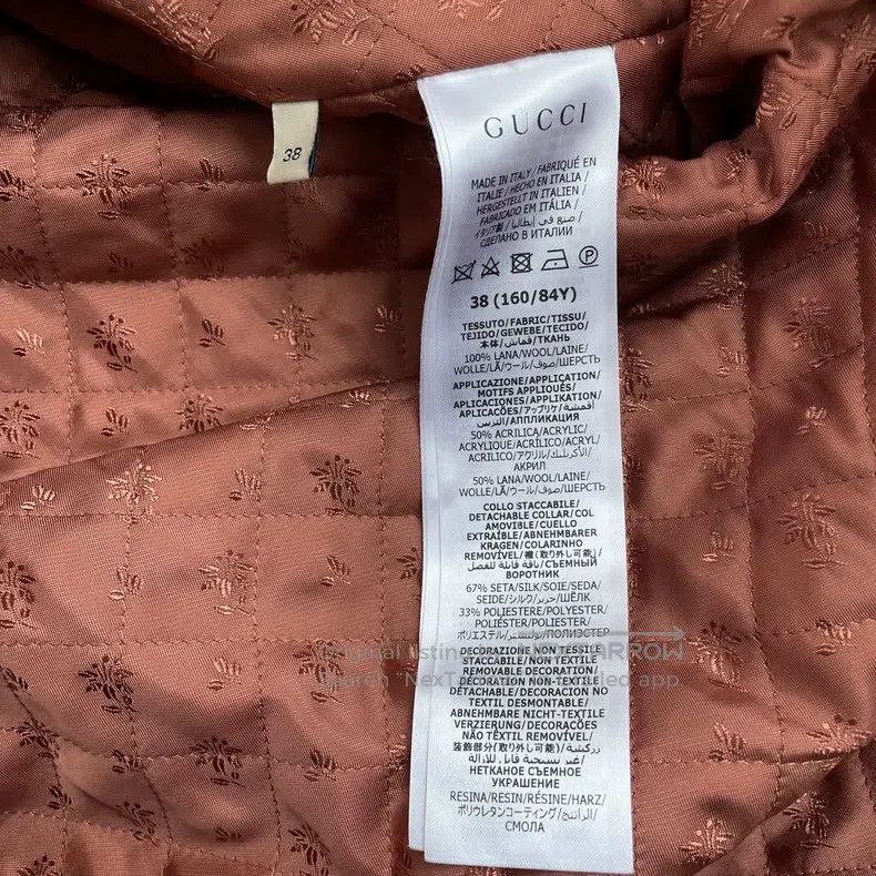 Gucci Gucci Embroidered plaid detachable collar long-sleeved sun Size XS / US 0-2 / IT 36-38 - 6 Thumbnail