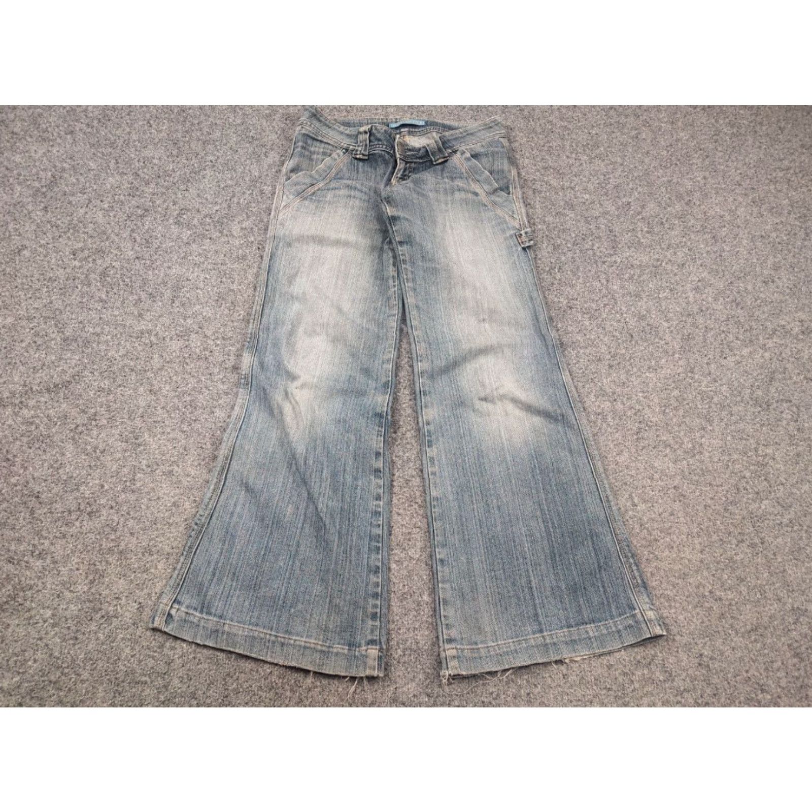 Levi's VINTAGE Levi's 90's Lady Style Low Rise Bootcut Jeans Japan Made 29 Blue Denim 5-Pocket Design Womens Size 29" - 3 Thumbnail