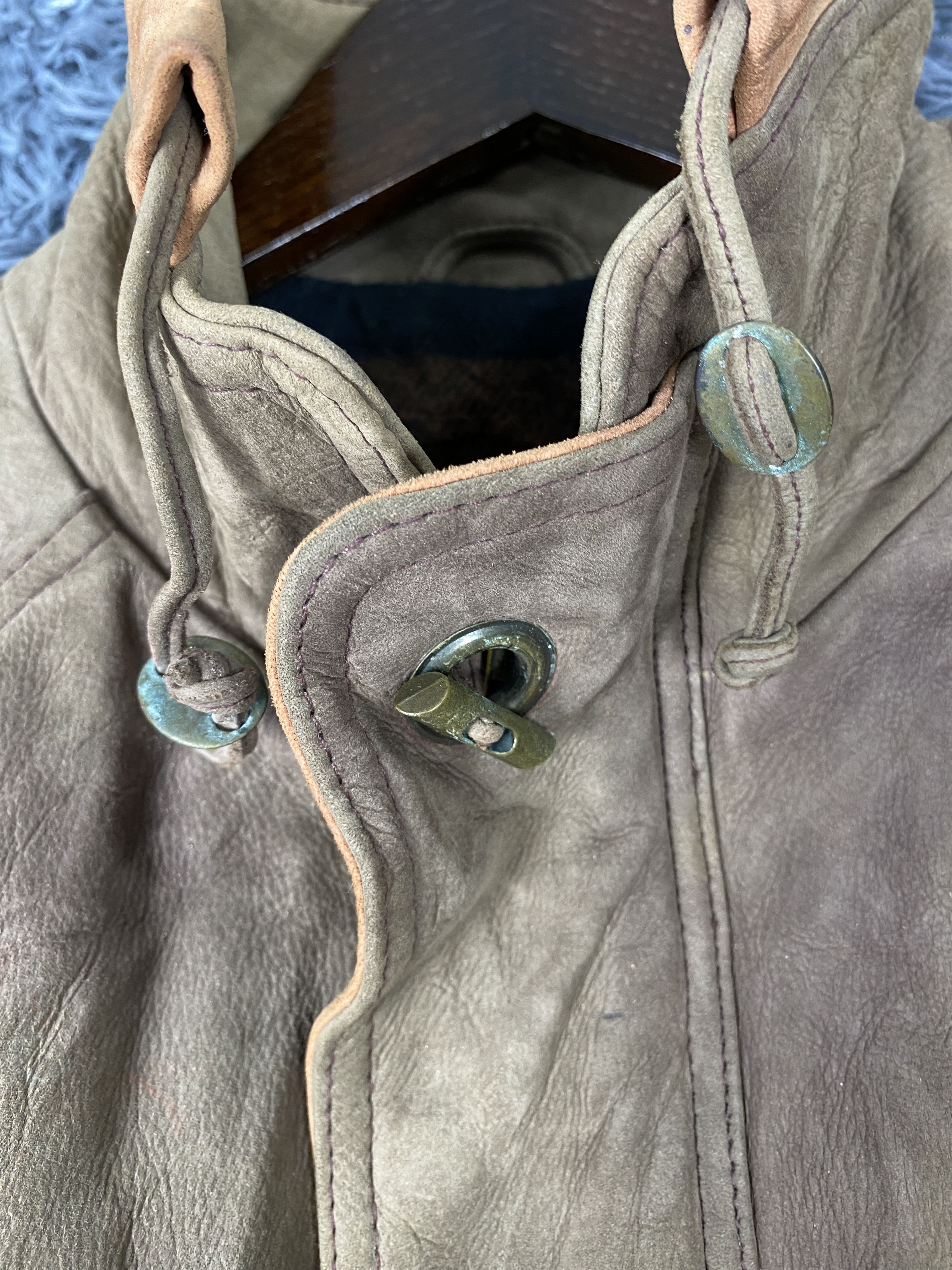 Japanese Brand × Vintage Vintage Scandinavia Sun Faded Leather Jacket Size US M / EU 48-50 / 2 - 3 Thumbnail