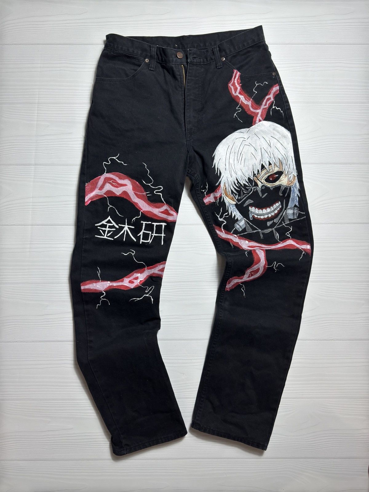 Vintage × Wrangler Vintage Wrangler Anime Jeans Custom Size US 33 - 1 Thumbnail