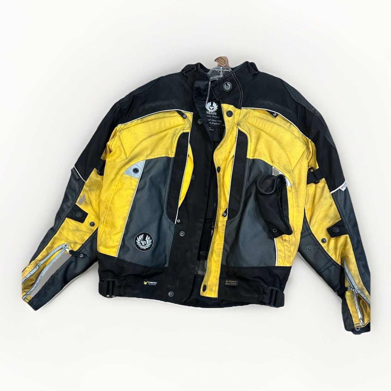 Belstaff Microskin Cordura Armored Motorcycle Jacket - Mediu