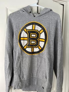 47 Brand NHL Hockey Boston Bruins Full Zip Sweatshirt Hoodie Black Men's  Size M