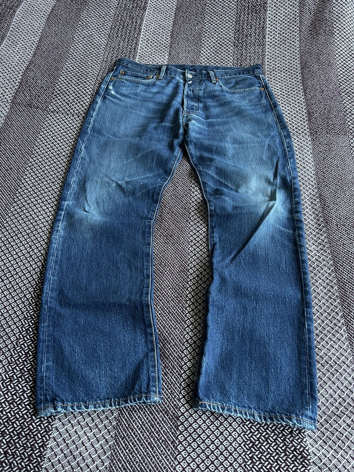 Levi's Vintage Levis 501 Premium Jeans Faded Distressed Wash Sz W34 Size US 34 / EU 50 - 11 Thumbnail