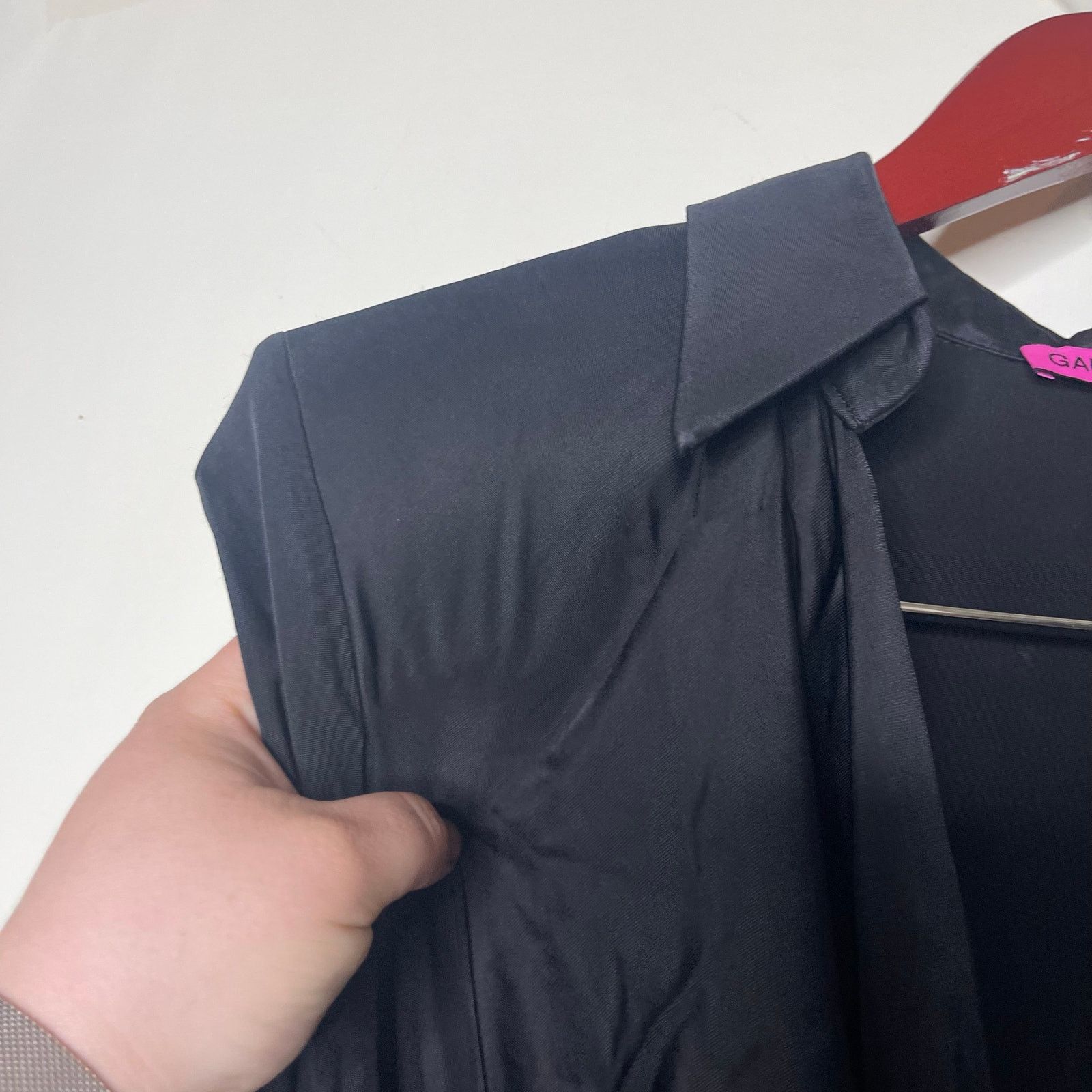 GAUGE81 GAUGE81 Utena Black draped stretch-jersey mini dress sz S Size S / US 4 / IT 40 - 8 Thumbnail