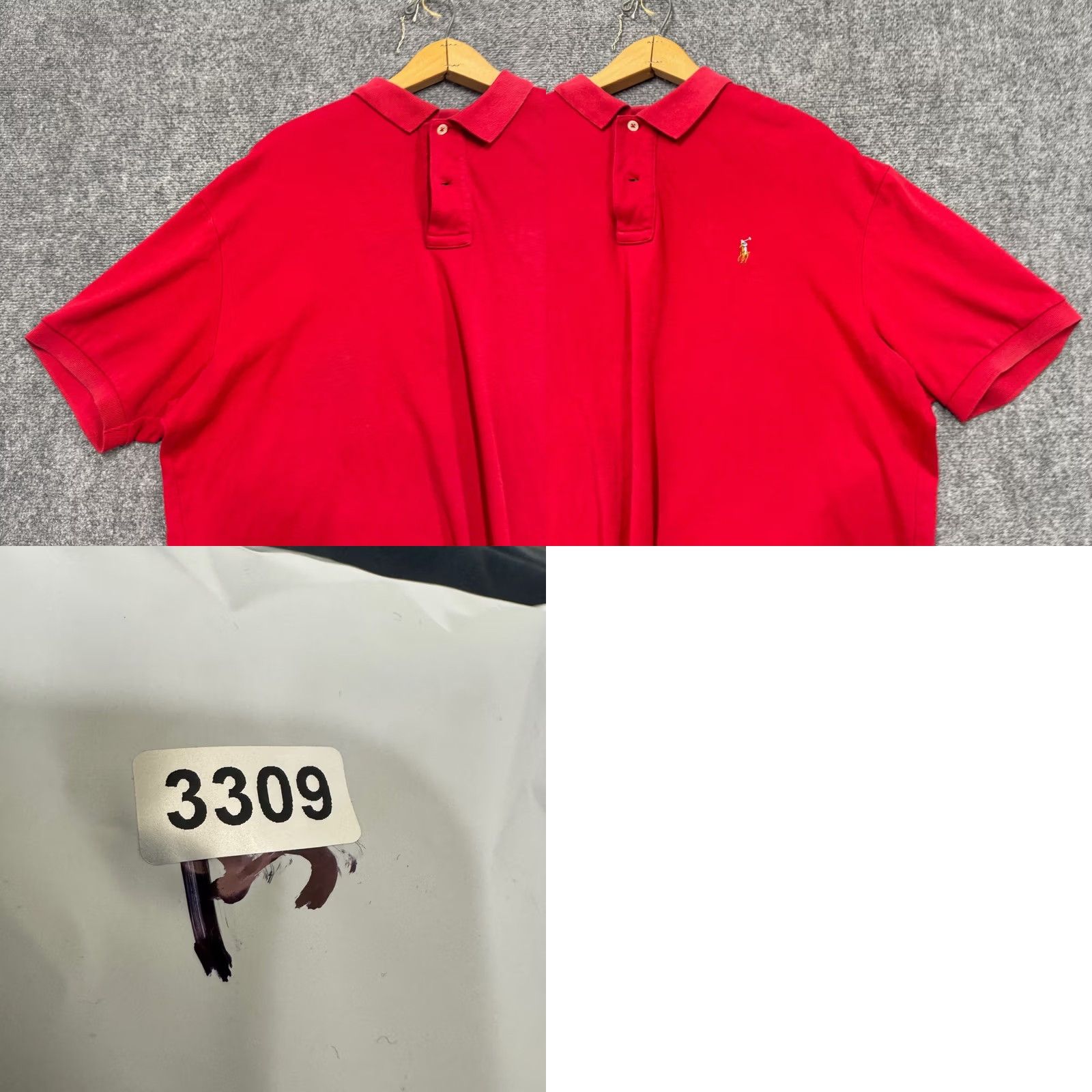 Polo Ralph Lauren VINTAGE Polo Ralph Lauren Polo Shirt Men XL Red Single Stitch 1/4 Button Up Distressed Size US XL / EU 56 / 4 - 8 Thumbnail