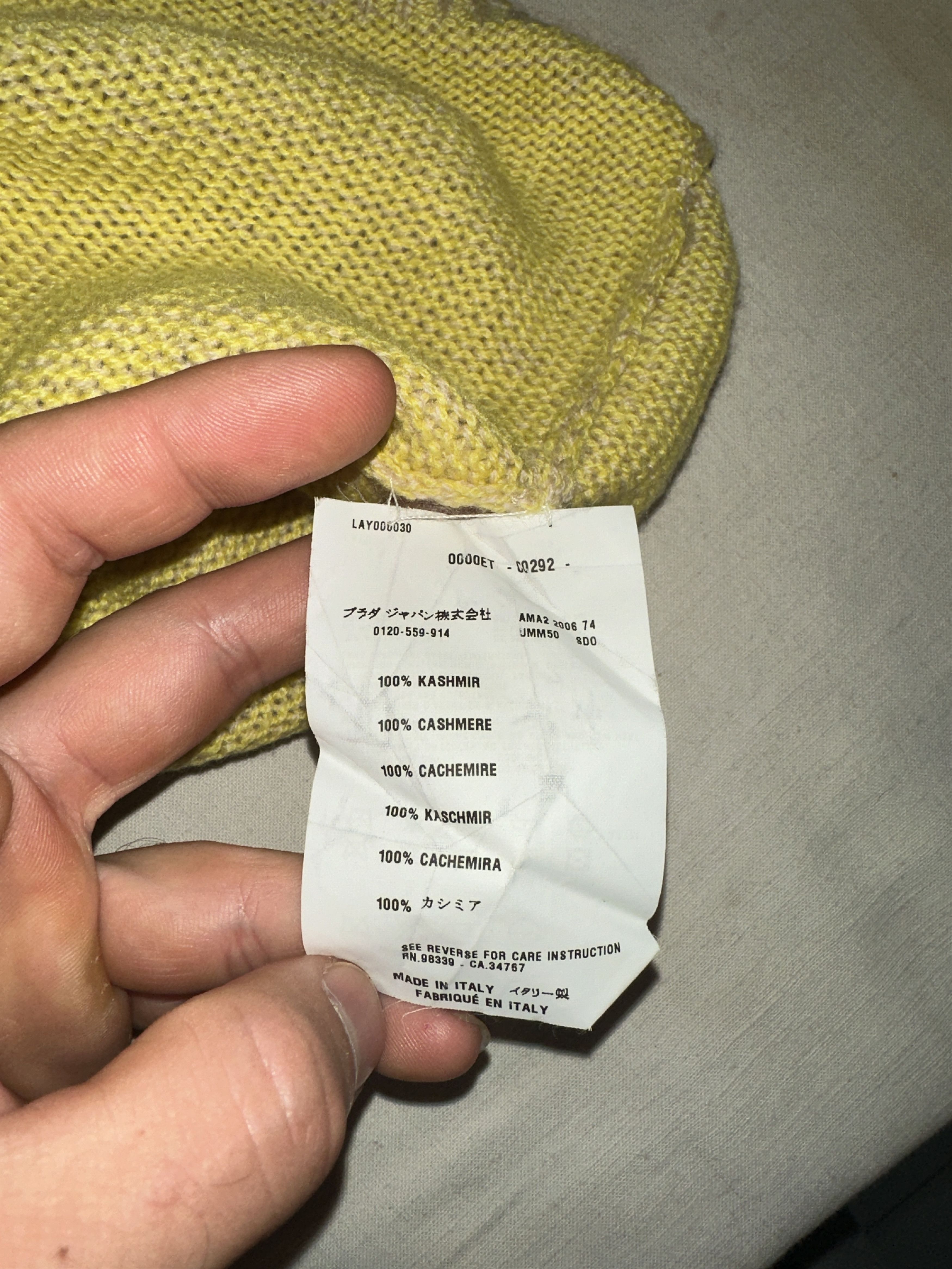 Prada Prada Milano Relaxed Pure Cashmere Pullover Size 52 L XL Size US L / EU 52-54 / 3 - 6 Thumbnail