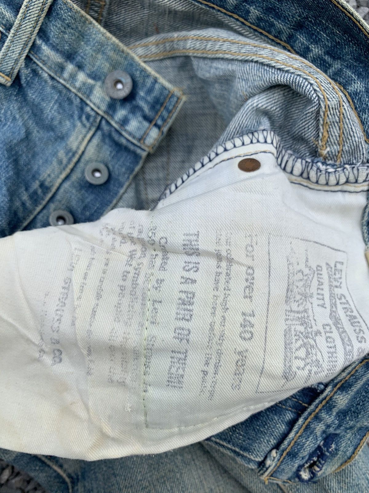 Levi's Vintage Clothing VINTAGE LEVIS 503BXX BIG E SELVEDGE FADED DISTESSED DENIM Size US 28 / EU 44 - 23 Thumbnail