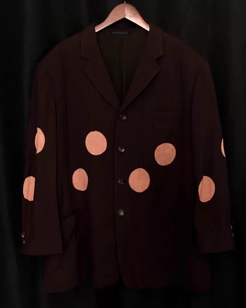 Yohji Yamamoto Yohji Yamamoto 96AW Moon Discharge Red Moon Brown Jacket Size US S / EU 44-46 / 1 - 1 Thumbnail