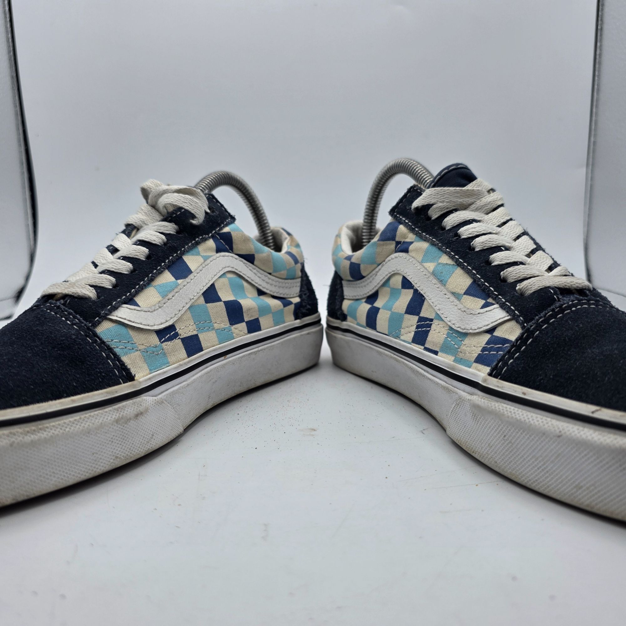 Vans Vans Old Skool Blue Topaz Checkerboard Womens Size 8 Blue Wh Size US 8 / IT 38 - 3 Thumbnail