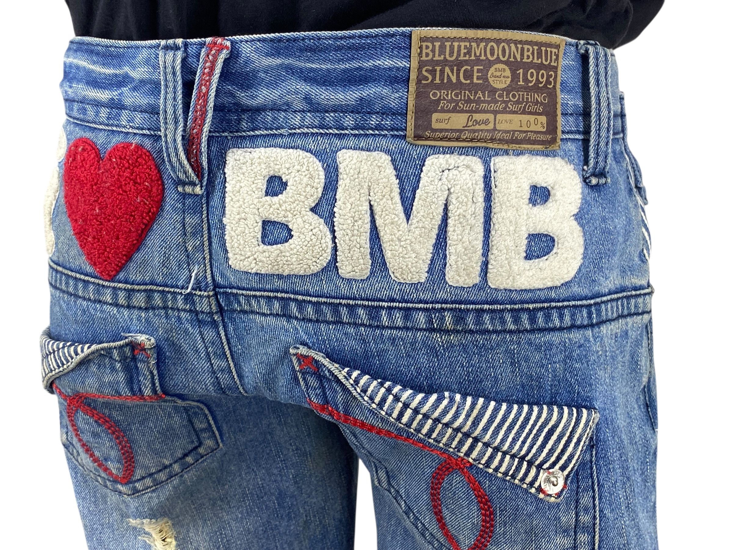 Japanese Brand Blue Moon Blue Japan Denim Jeans Japanese Surf Jeans Pants Size US 31 - 7 Thumbnail