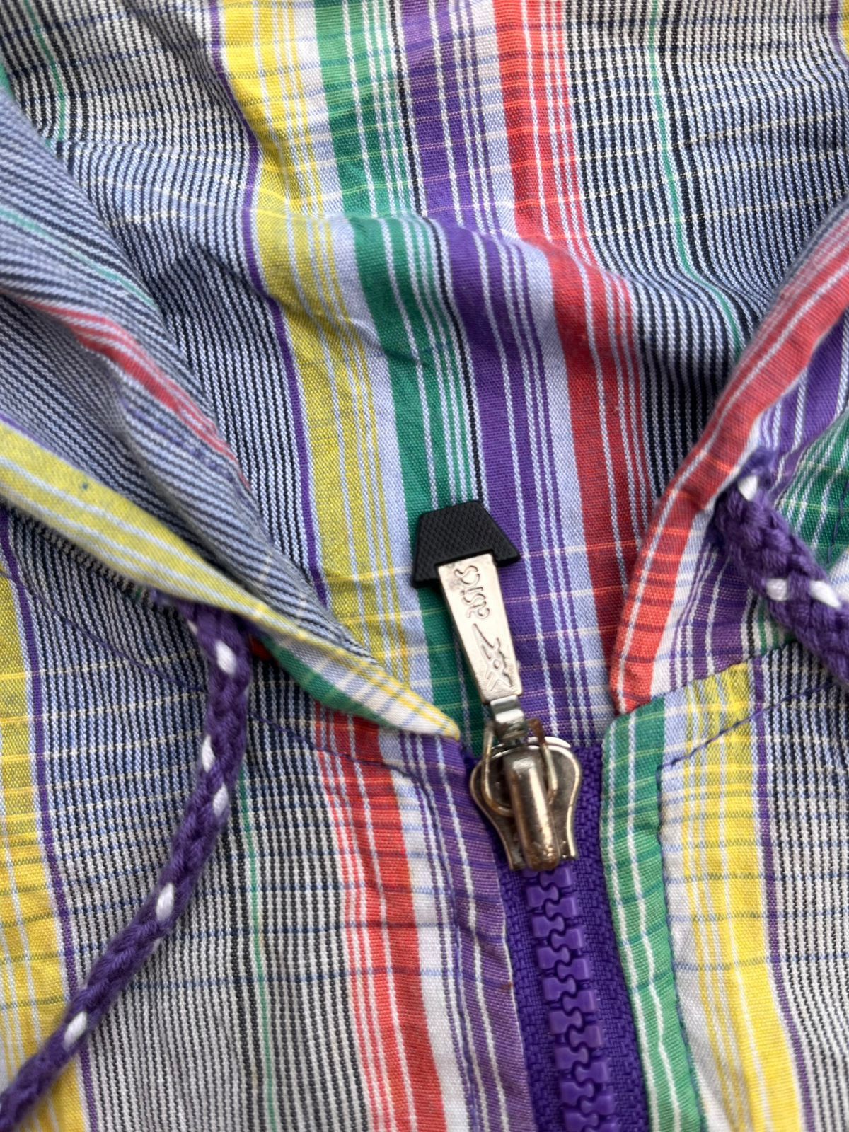 Asics Vintage Asics Rainbow Stripped Jacket Size US S / EU 44-46 / 1 - 4 Thumbnail