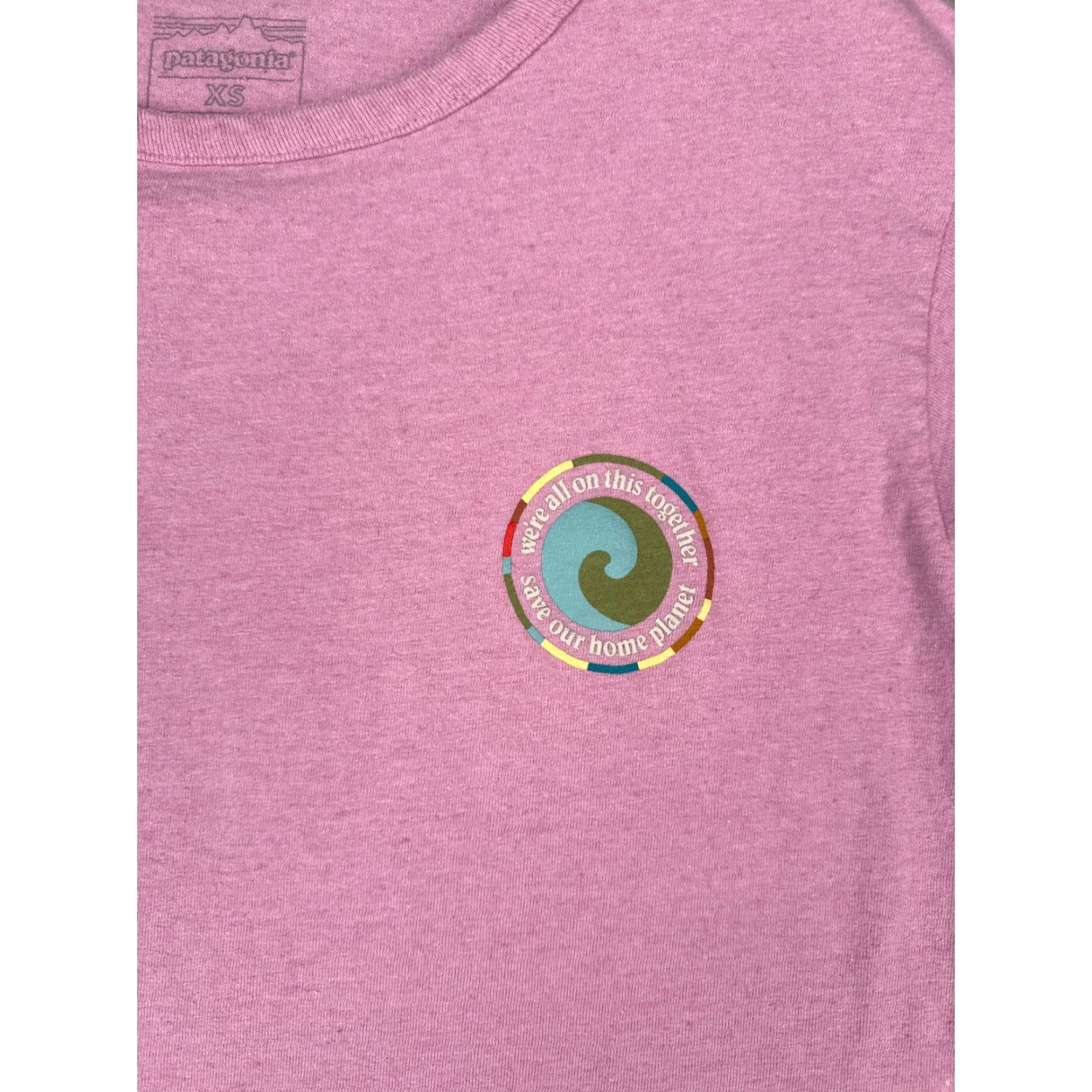 Patagonia Patagonia Shirt Women XS Pink Short Sleeve Crew Cotton Blend Cropped T-Shirt Size XS / US 0-2 / IT 36-38 - 6 Thumbnail