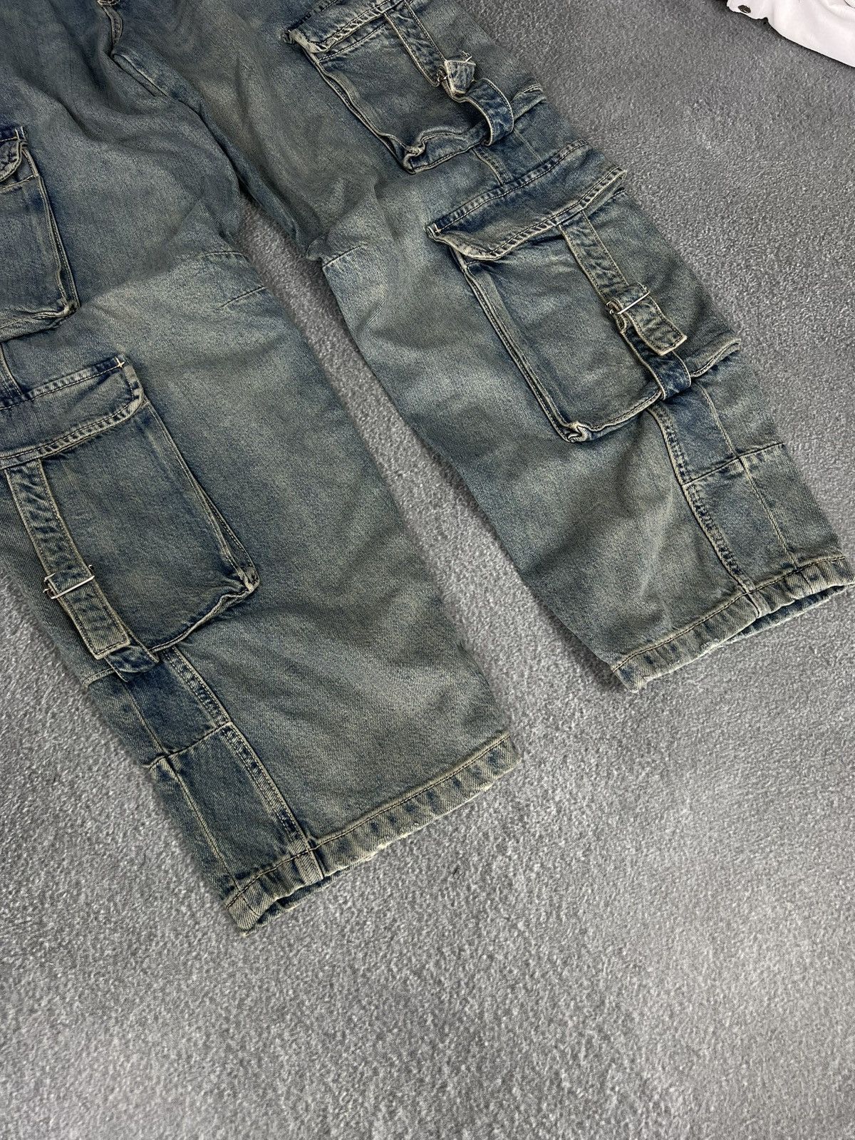 Japanese Brand Vintage Y2K Baggy Light Wash Skater Cargo Denim Jeans! Size 30" / US 8 / IT 44 - 2 Thumbnail