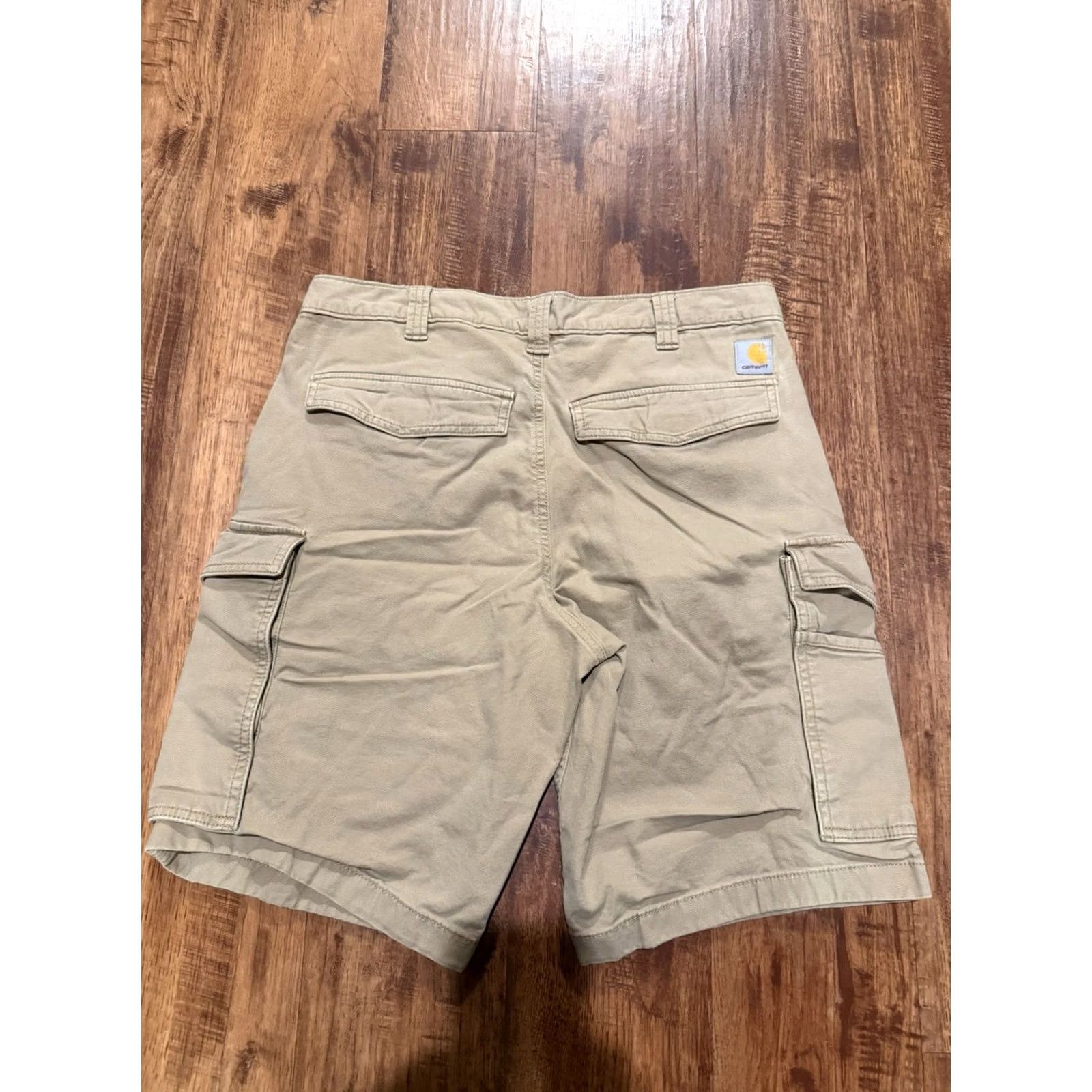 Carhartt Carhartt Cargo Shorts Mens 34 Relaxed Fit Beige Heavy Duty 103542 Workwear (F650) Size US 34 / EU 50 - 2 Thumbnail