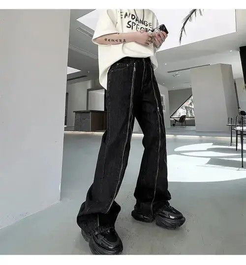 Jean Casual Zipper Baggy Denim Size US 32 / EU 48 - 6 Thumbnail