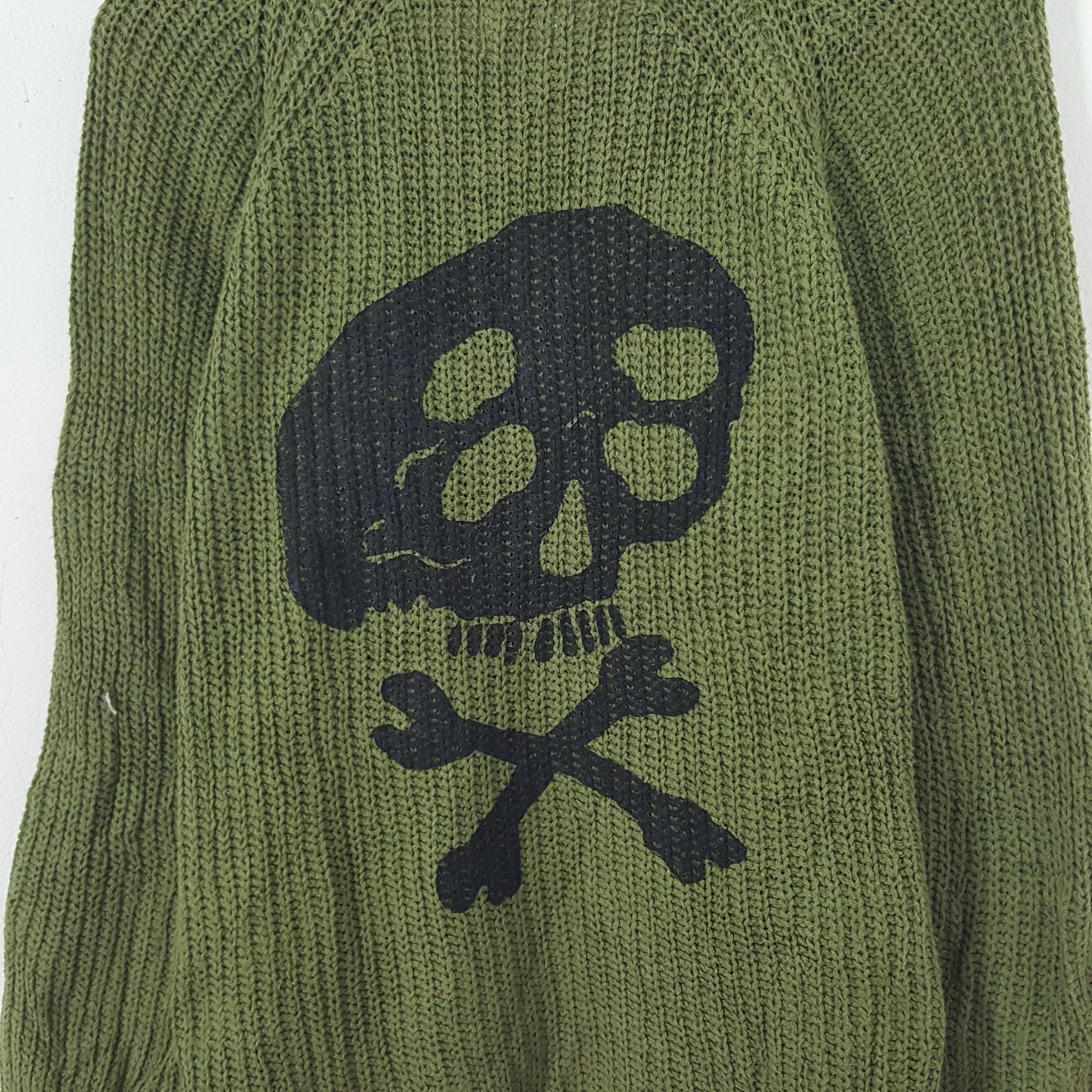 Vintage Vintage Japan Knitwear Custom Art Skulls Sweater Size US M / EU 48-50 / 2 - 2 Thumbnail